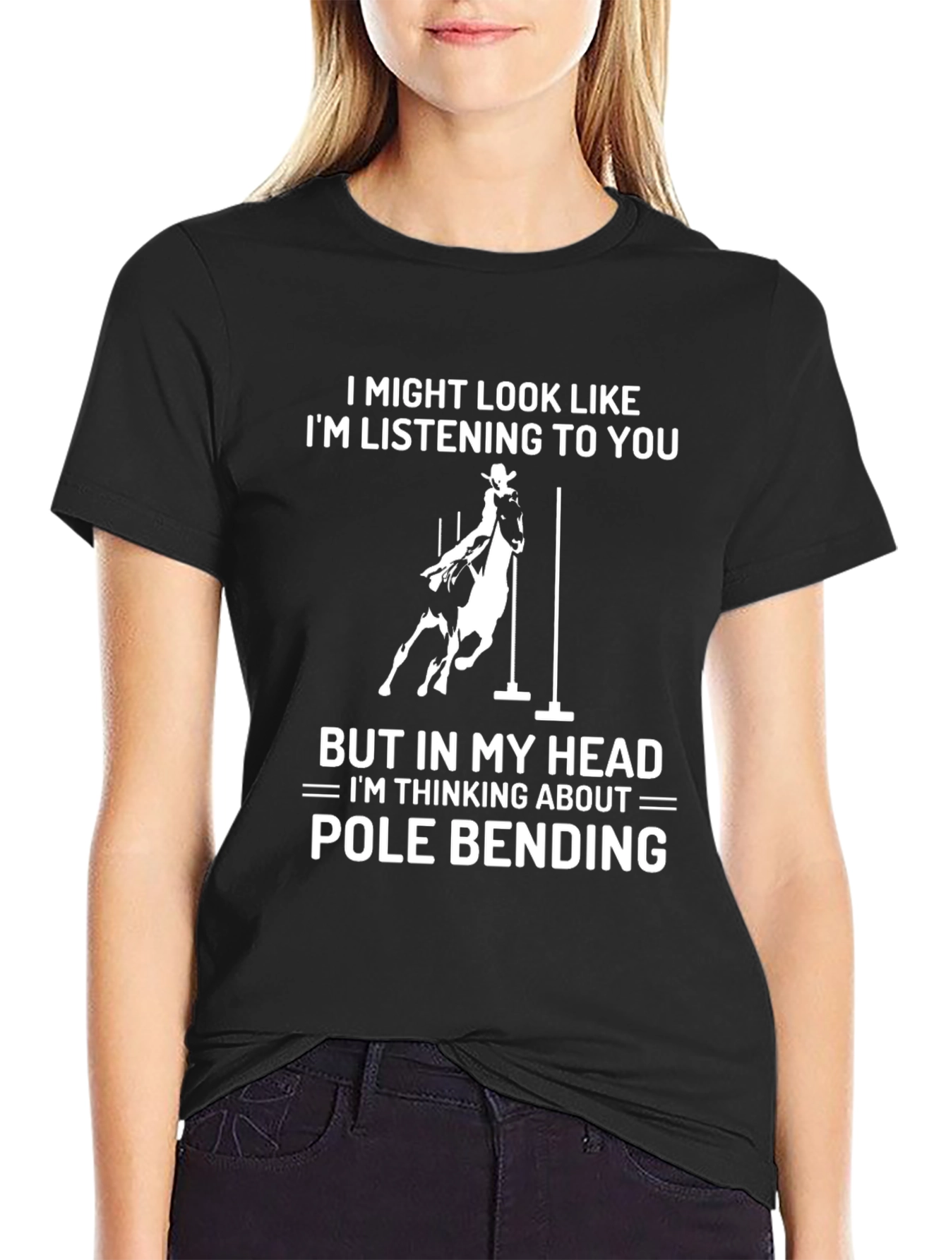 Pole Bending Horse Riding T-Shirt