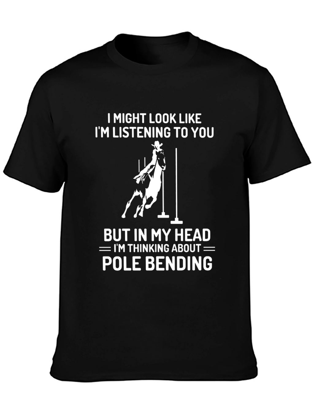 Pole Bending Horse Riding T-Shirt