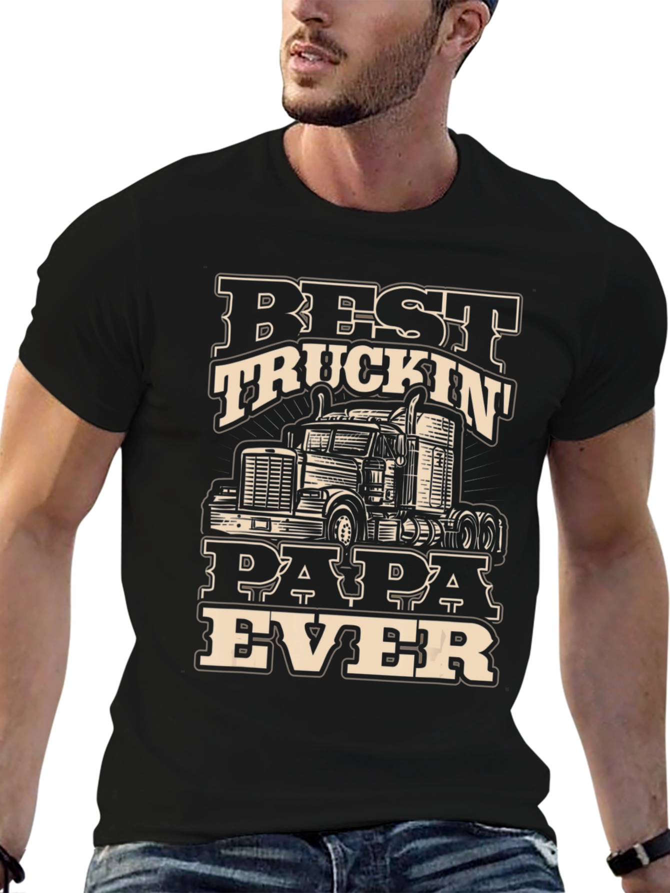 Best Truckin Papa Ever T-Shirt
