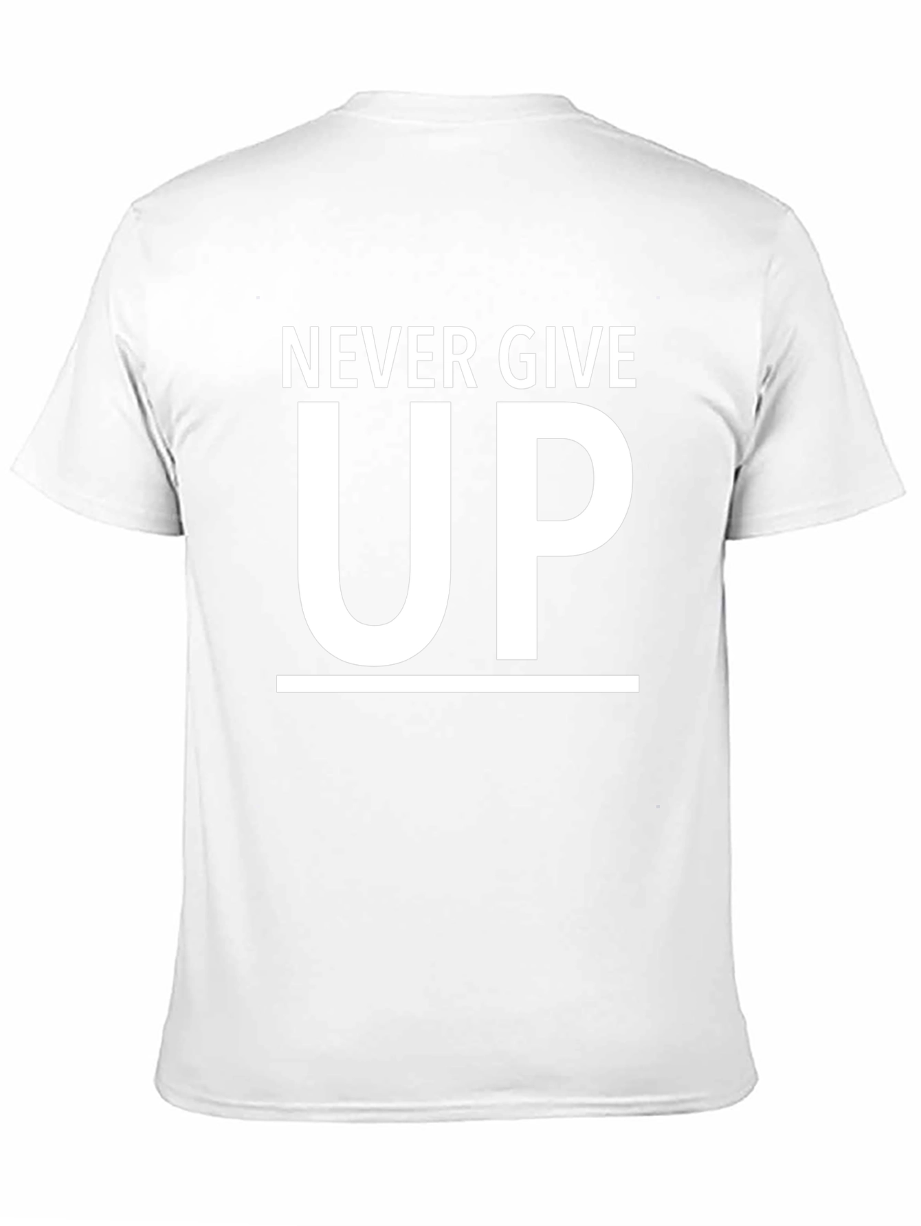 Never Give Up Black T-Shirt