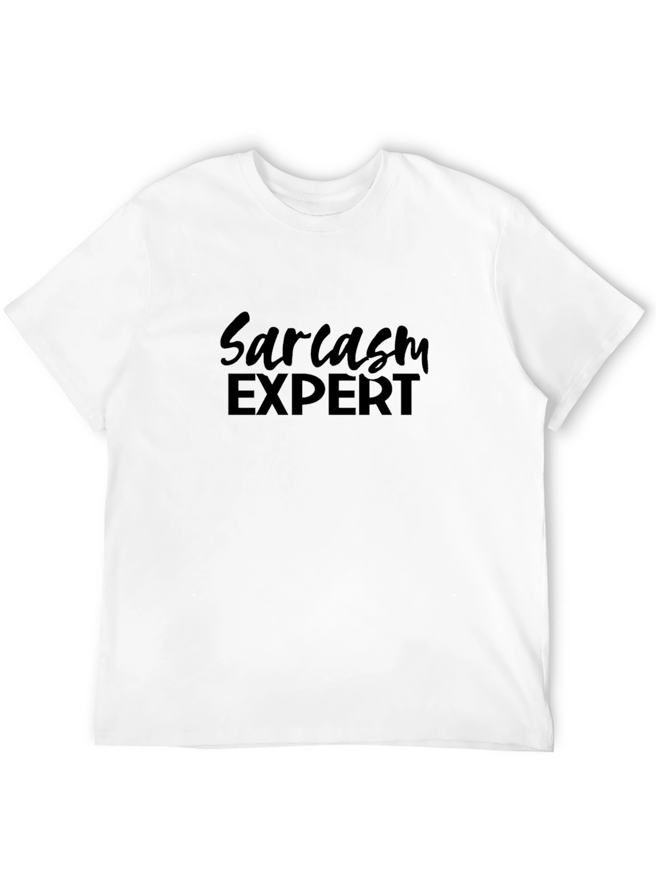 Sarcasm Expert Black T-Shirt