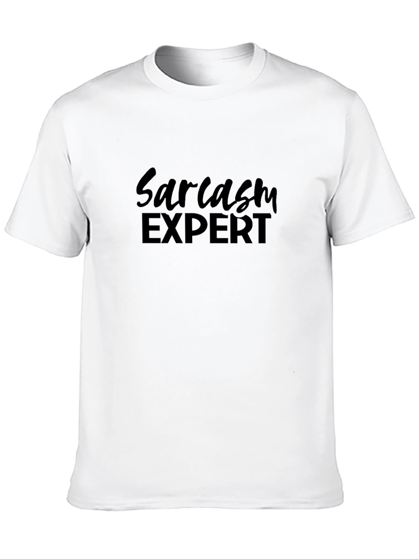 Sarcasm Expert Black T-Shirt