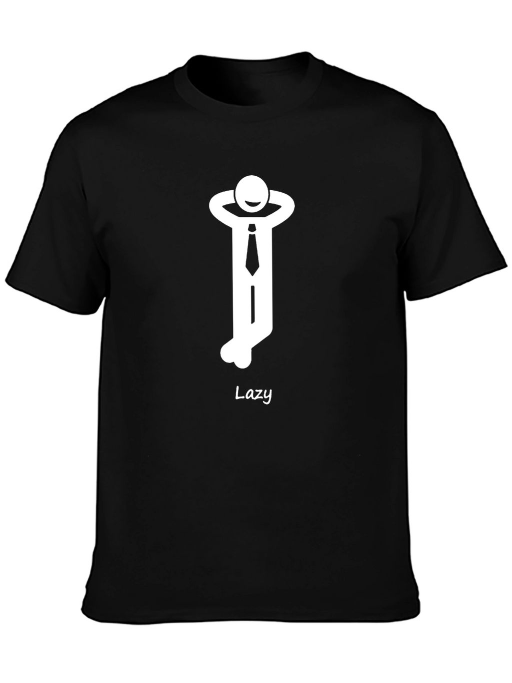 Lazy Mode On Black T-Shirt
