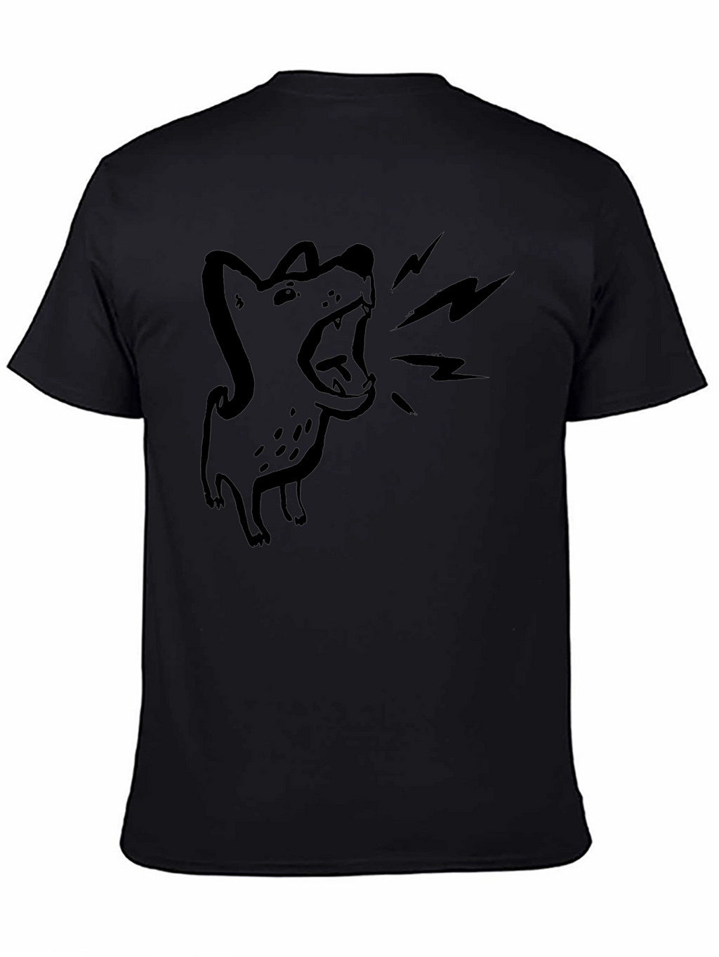 Barking Dog Graphic Tee - Mens Black T-Shirt