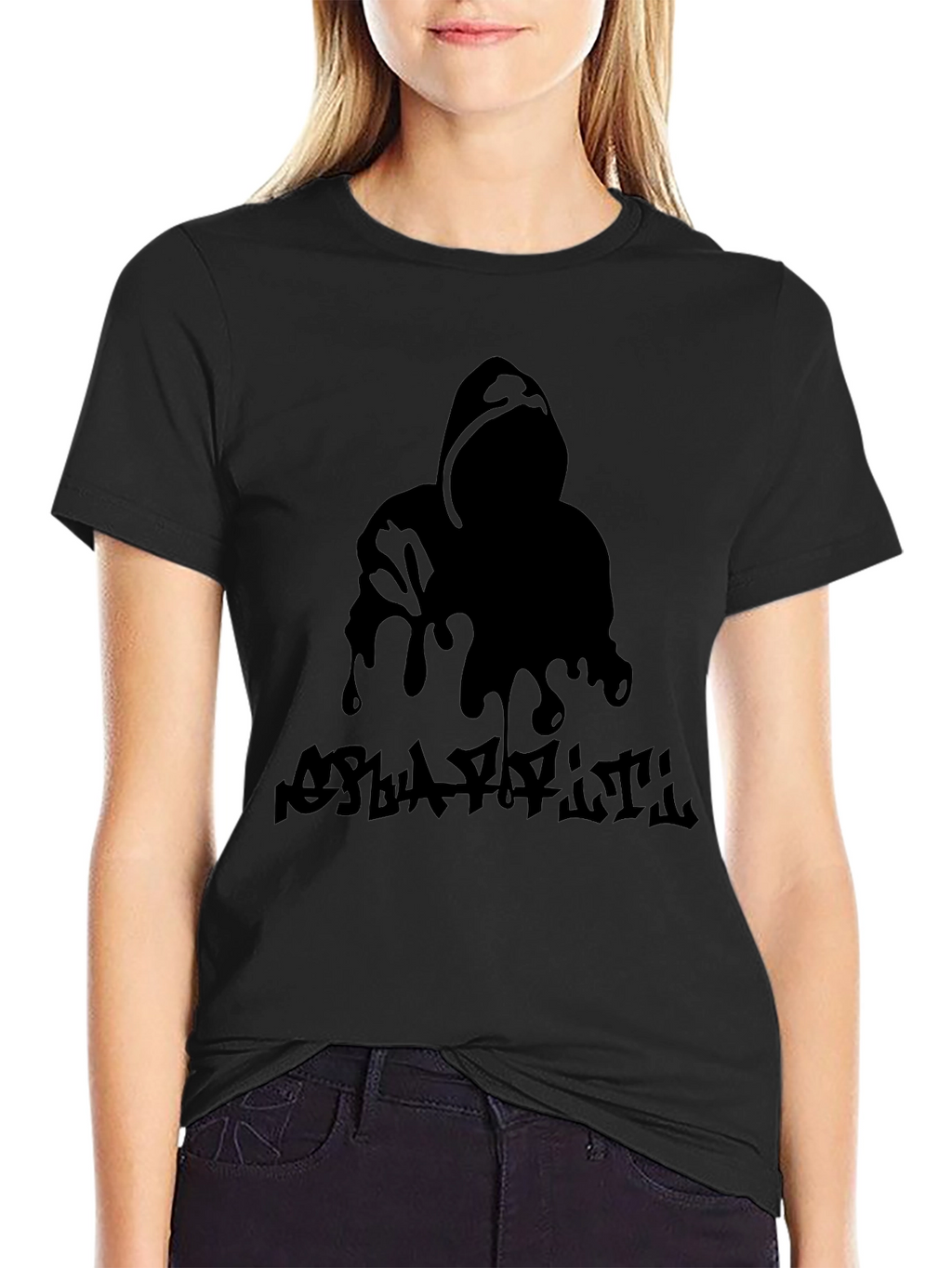 Hooded Graphic Print Tee