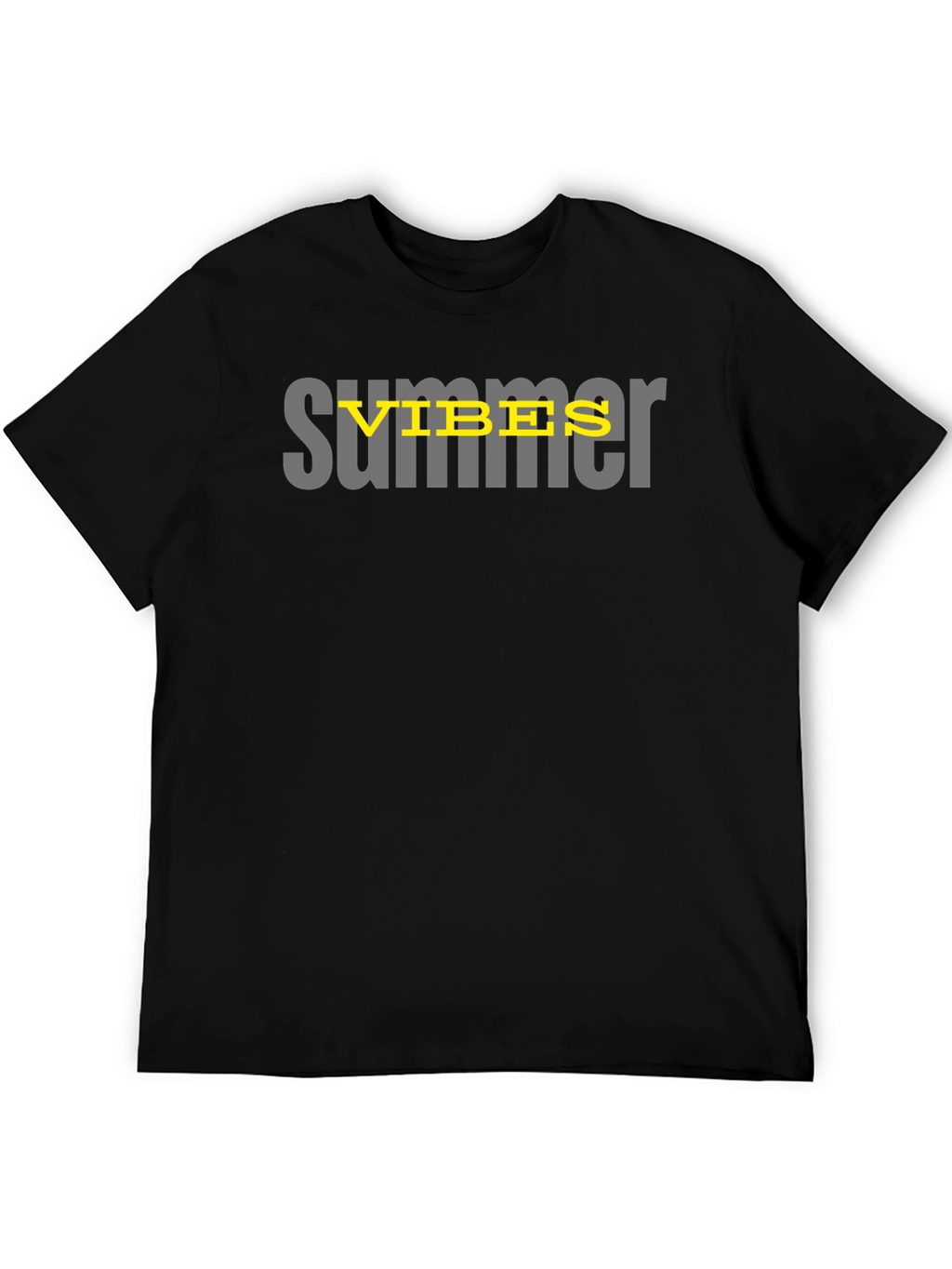 Summer Vibes Graphic Tee - Black