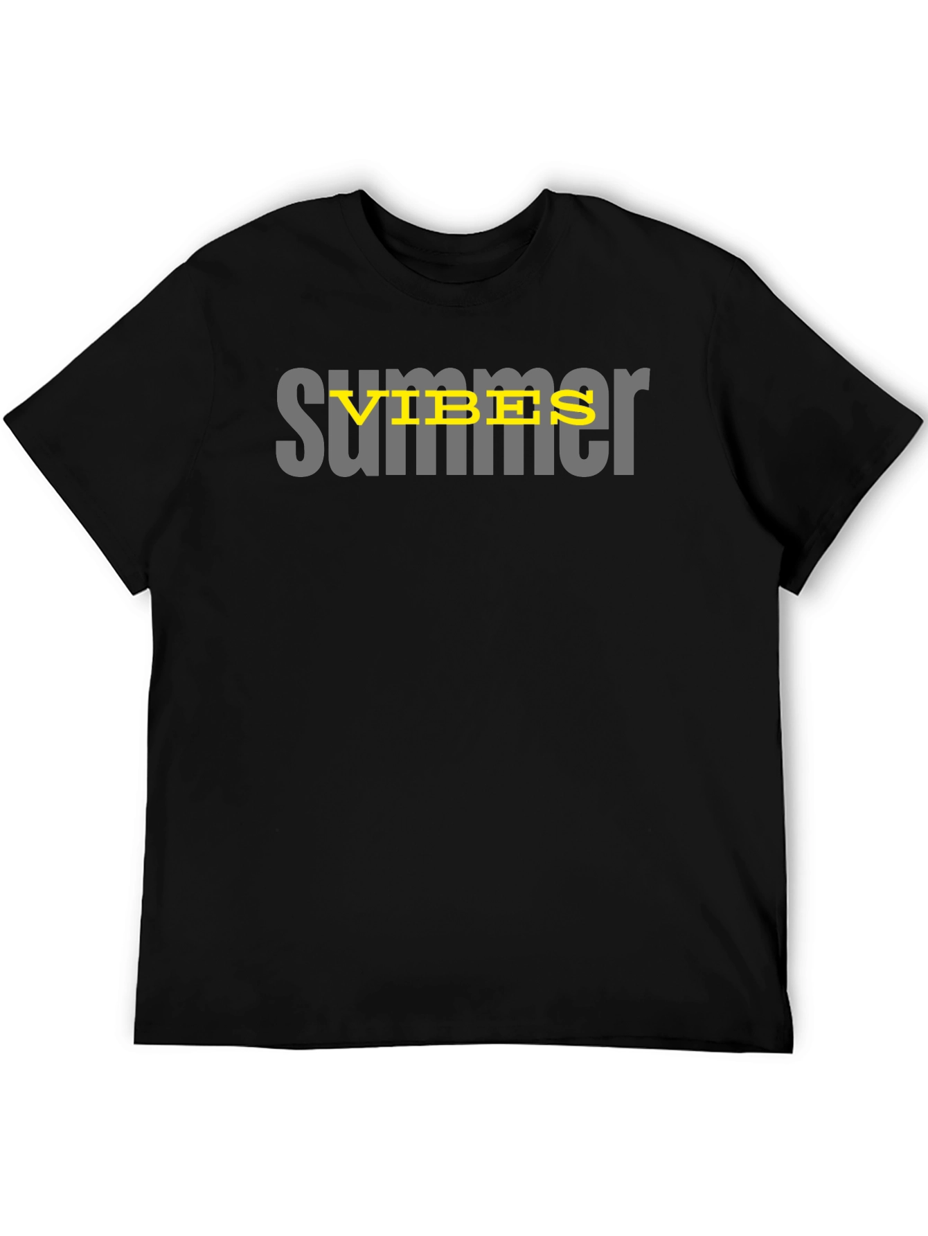 Summer Vibes Graphic Tee - Black