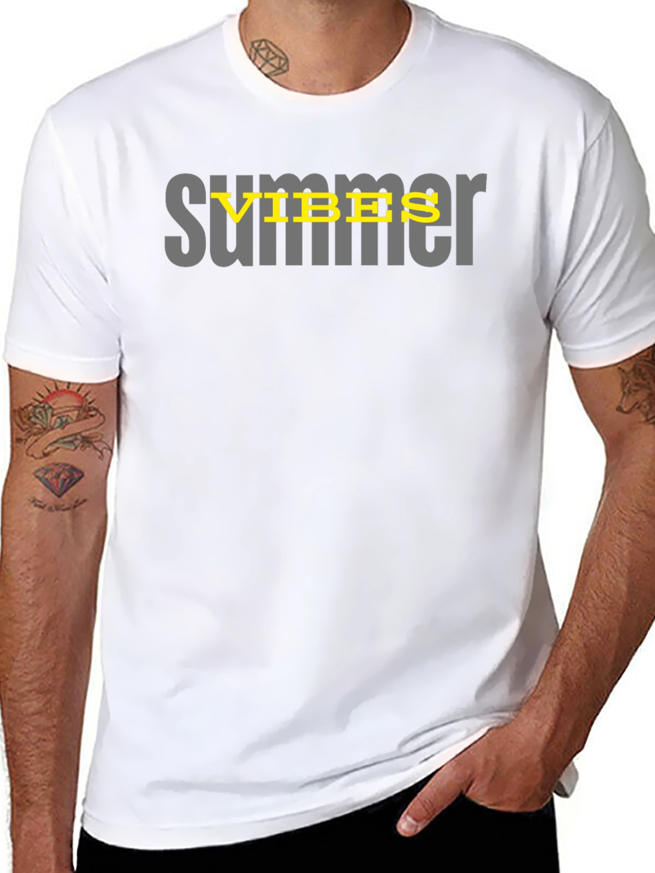 Summer Vibes Graphic Tee - Black
