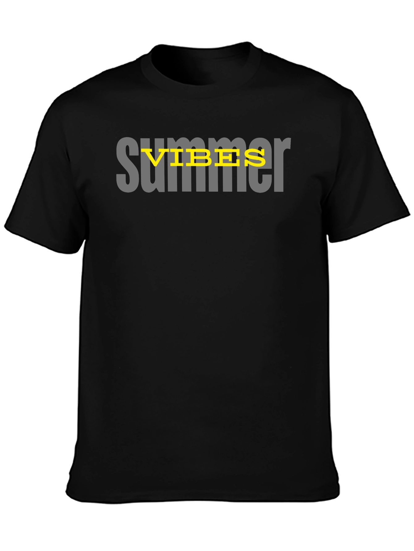 Summer Vibes Graphic Tee - Black