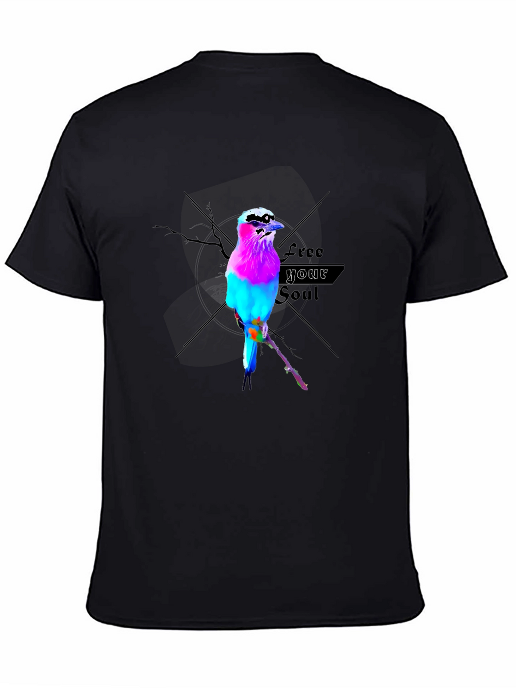 Vibrant Bird Graphic T-Shirt - Free Your Soul