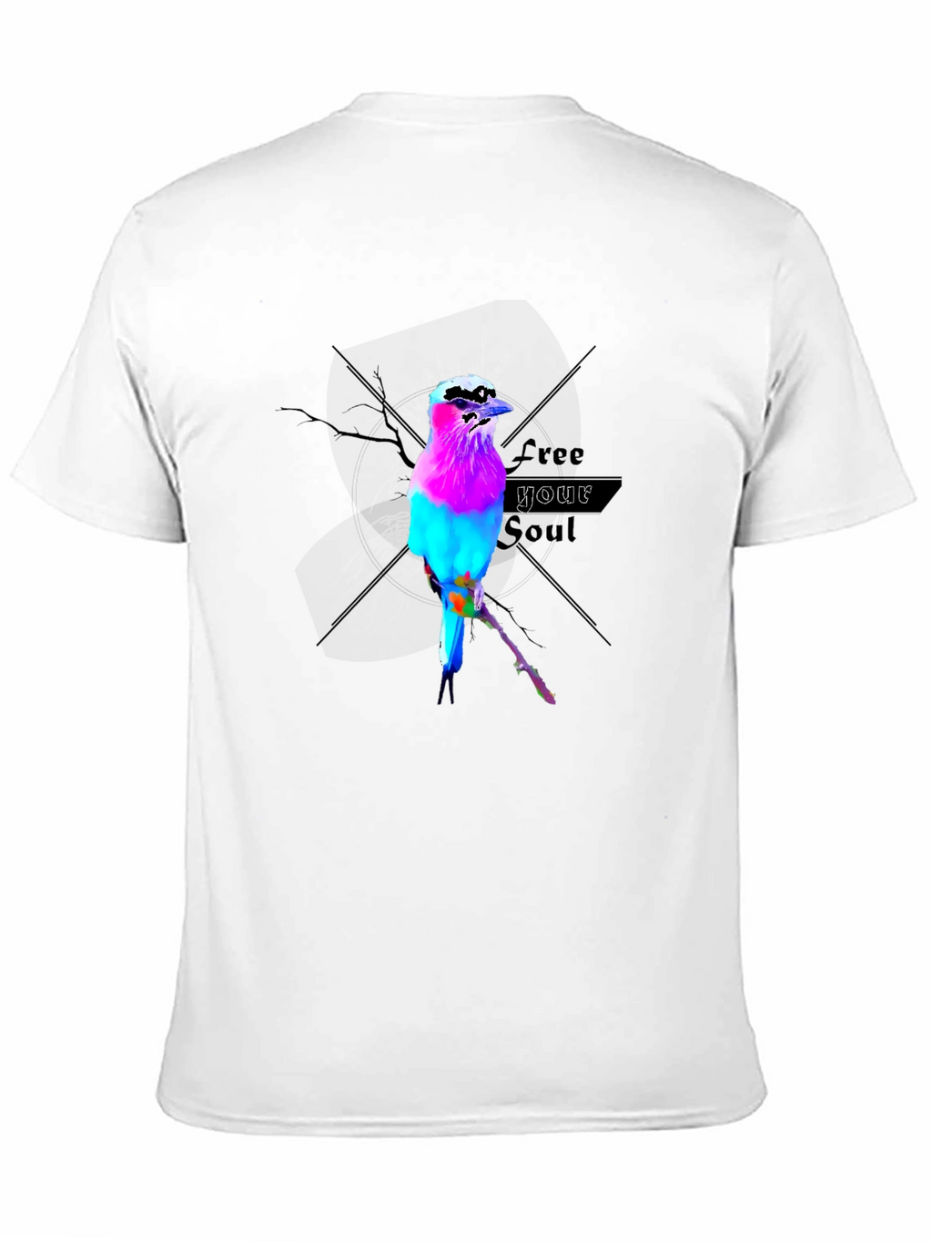 Vibrant Bird Graphic T-Shirt - Free Your Soul