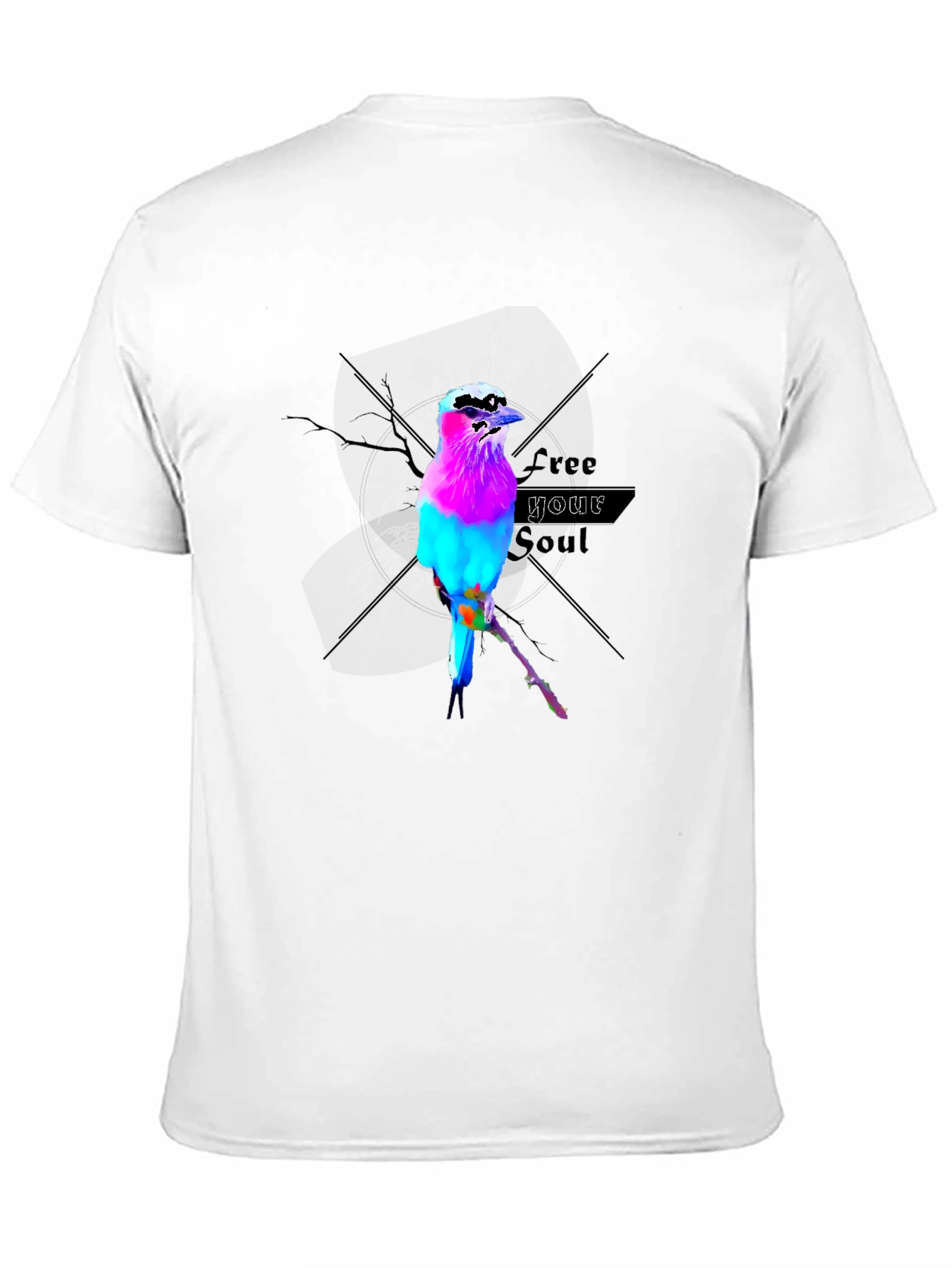 Vibrant Bird Graphic T-Shirt - Free Your Soul