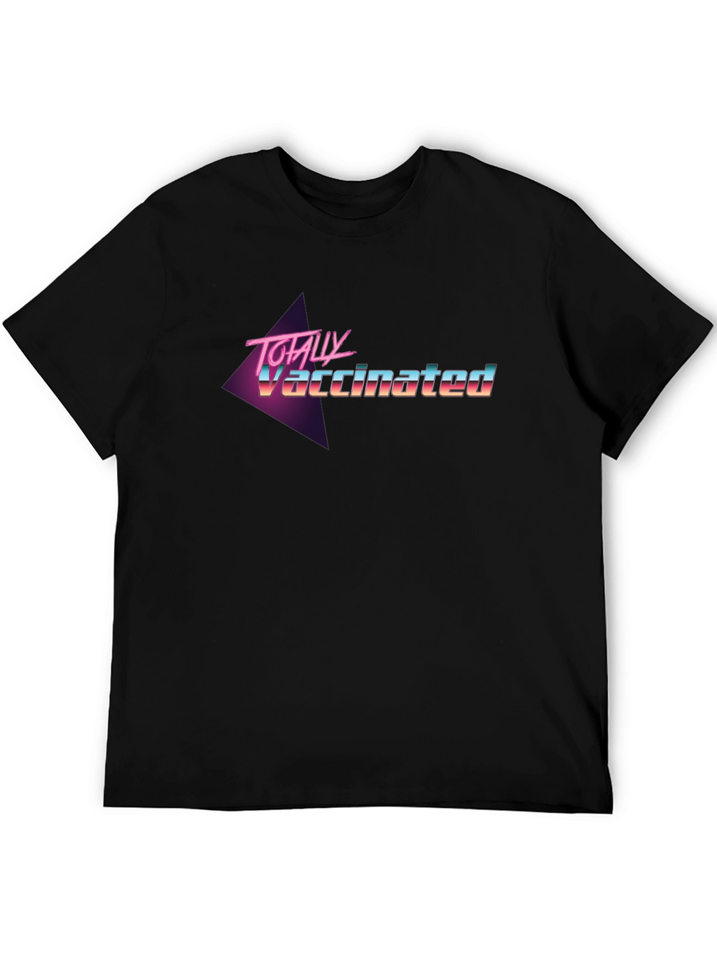 Totally Vaccinated Retro T-Shirt - Black