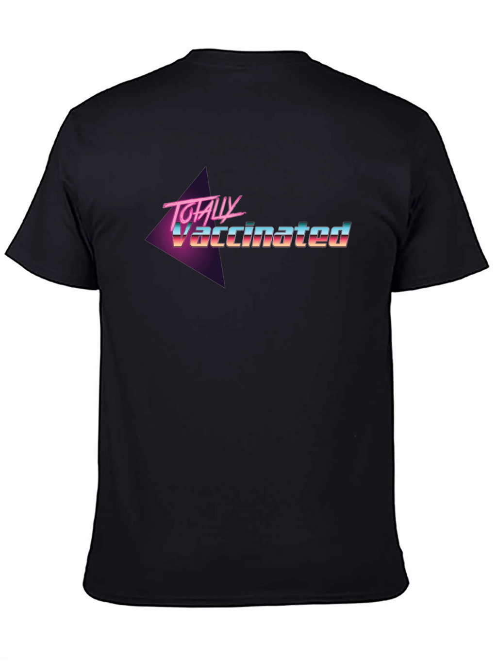 Totally Vaccinated Retro T-Shirt - Black
