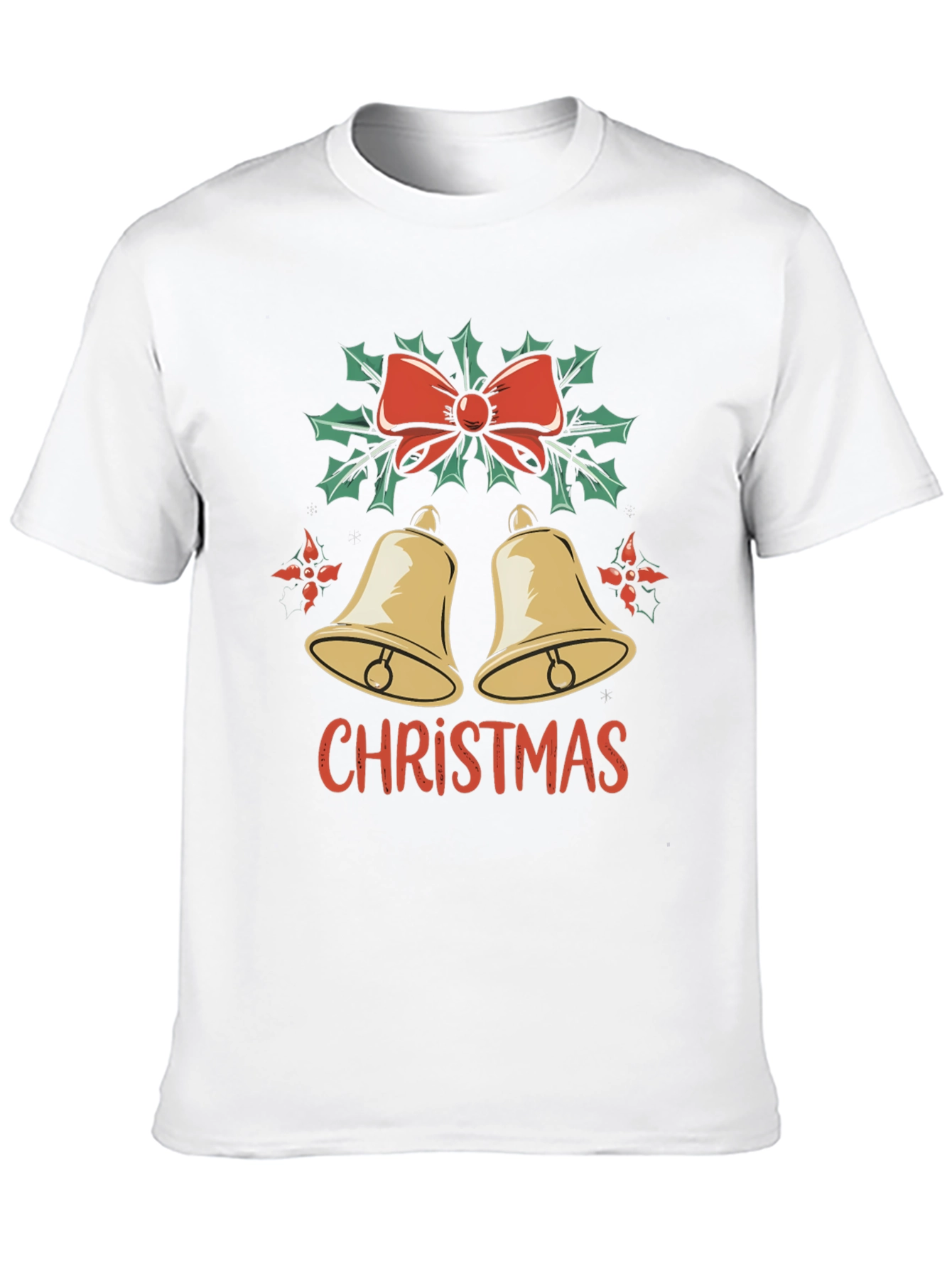 Christmas Bells Graphic Tee - Holiday Style