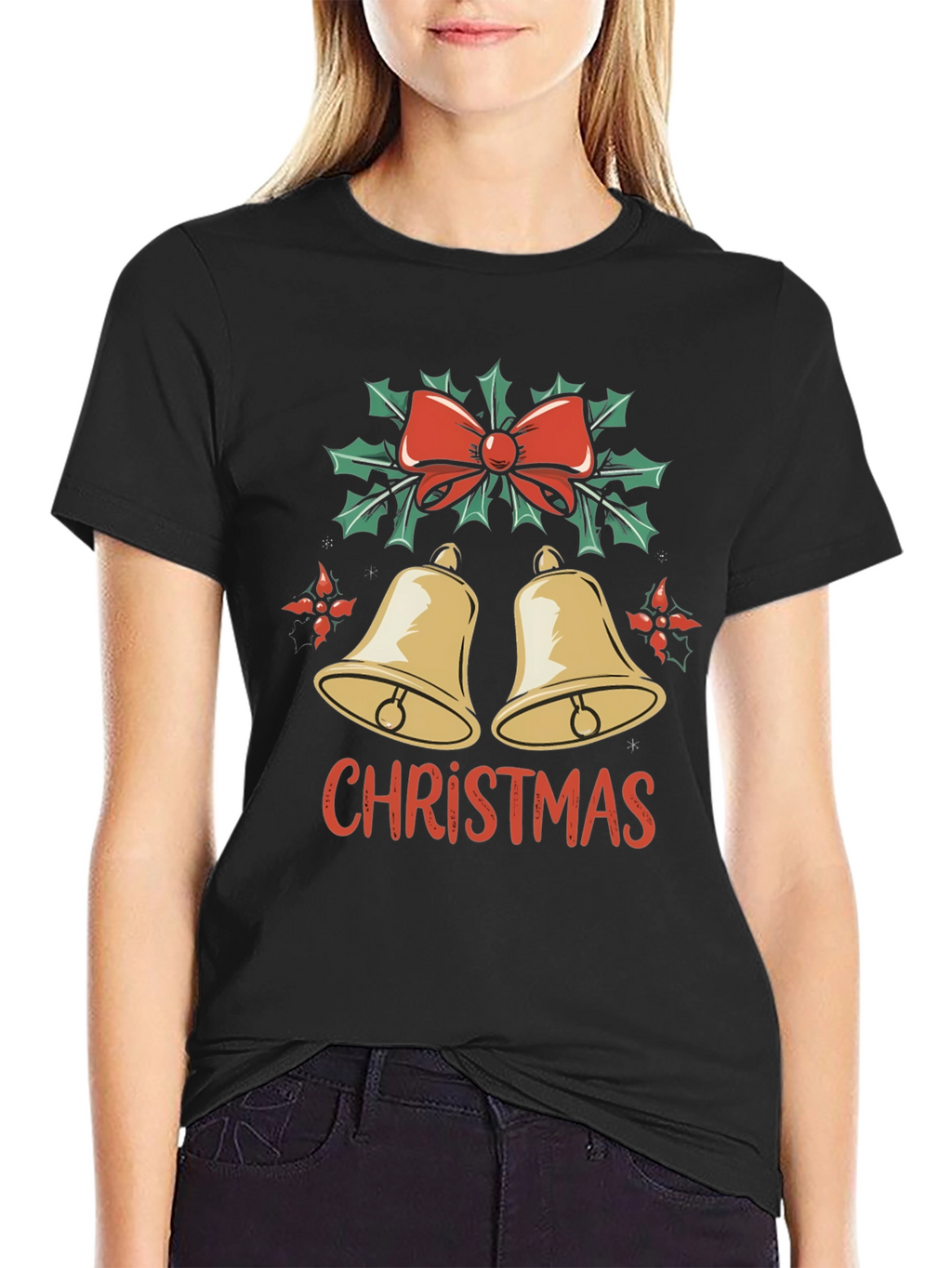 Christmas Bells Graphic Tee - Holiday Style