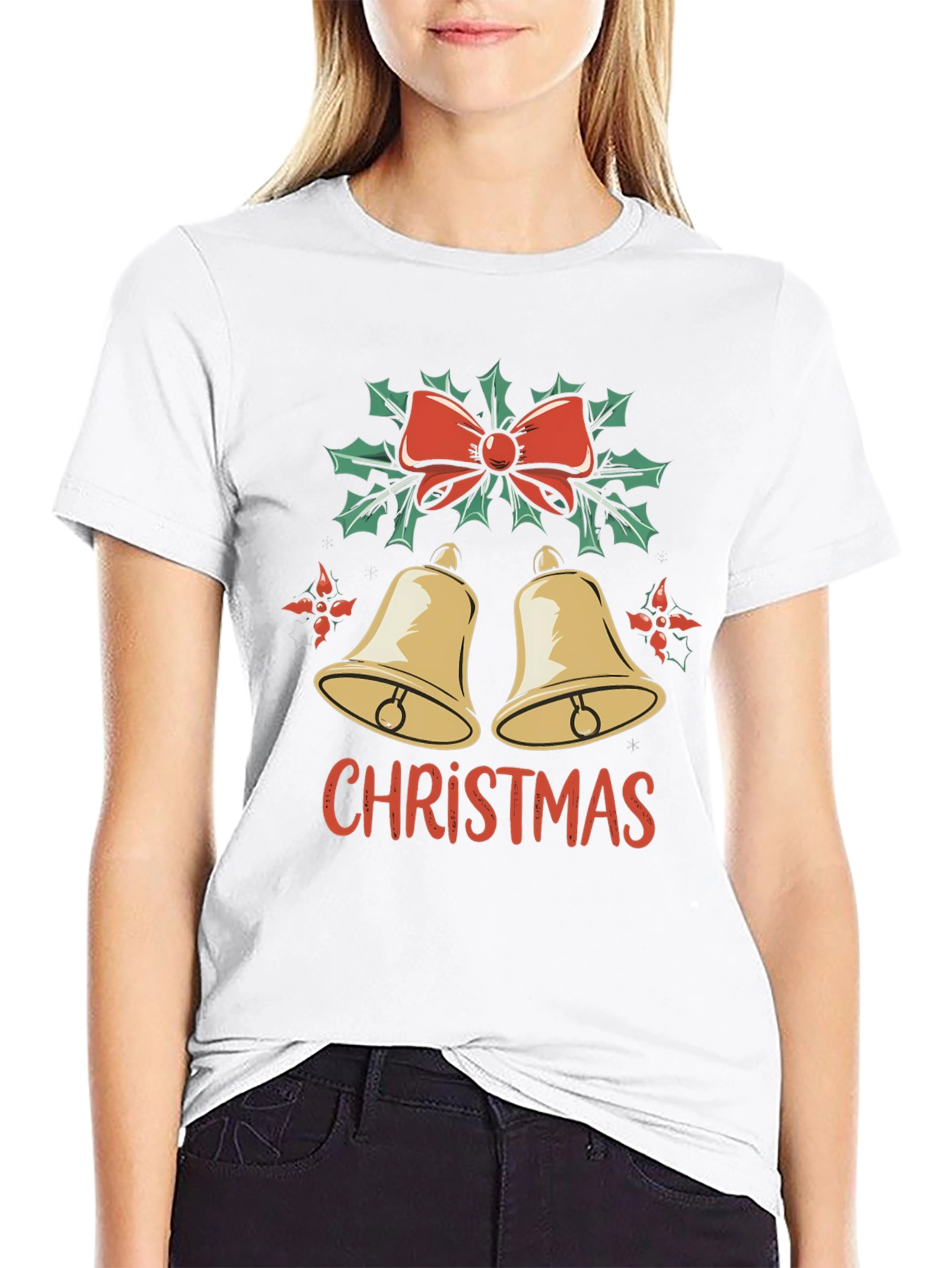 Christmas Bells Graphic Tee - Holiday Style