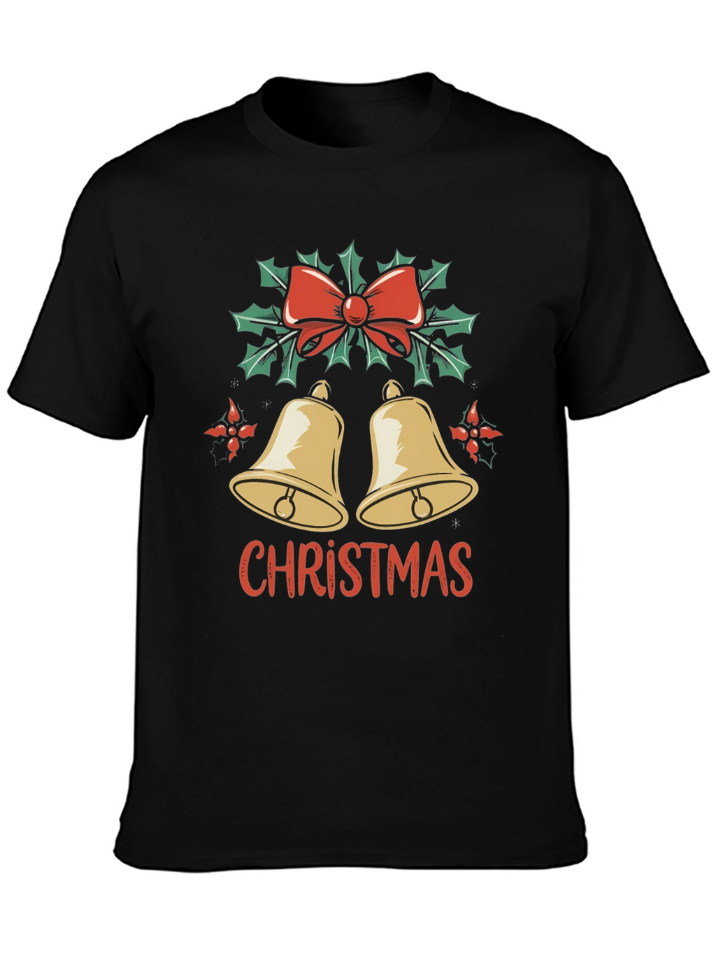 Christmas Bells Graphic Tee - Holiday Style