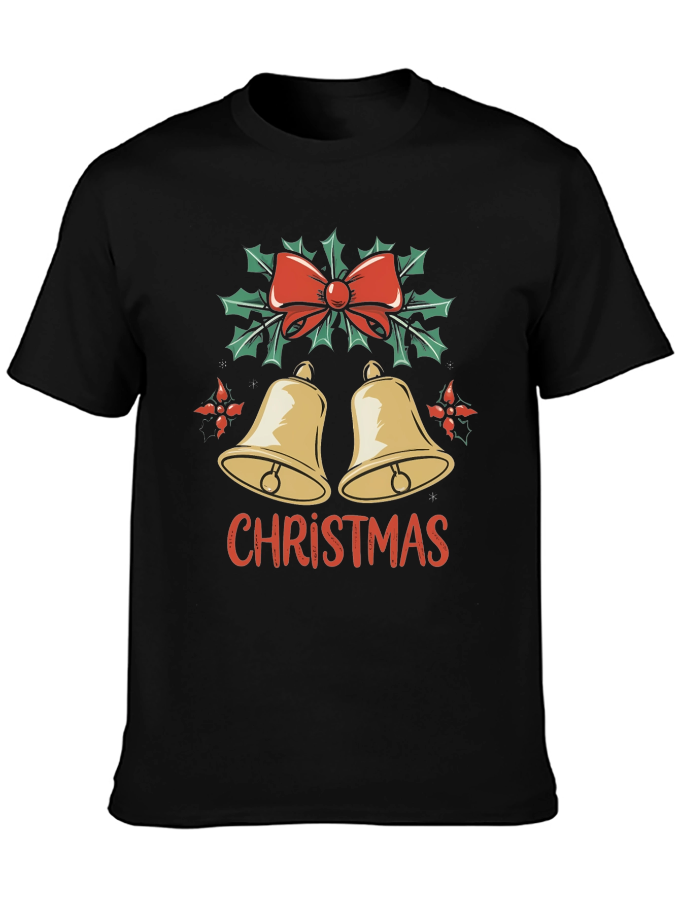 Christmas Bells Graphic Tee - Holiday Style