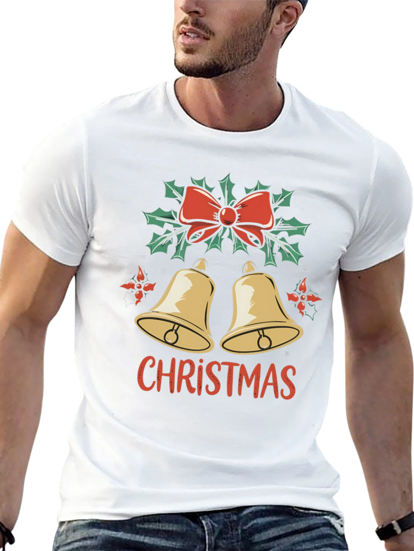 Christmas Bells Graphic Tee - Holiday Style