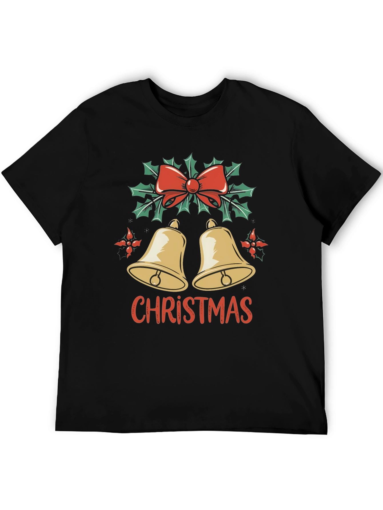 Christmas Bells Graphic Tee - Holiday Style