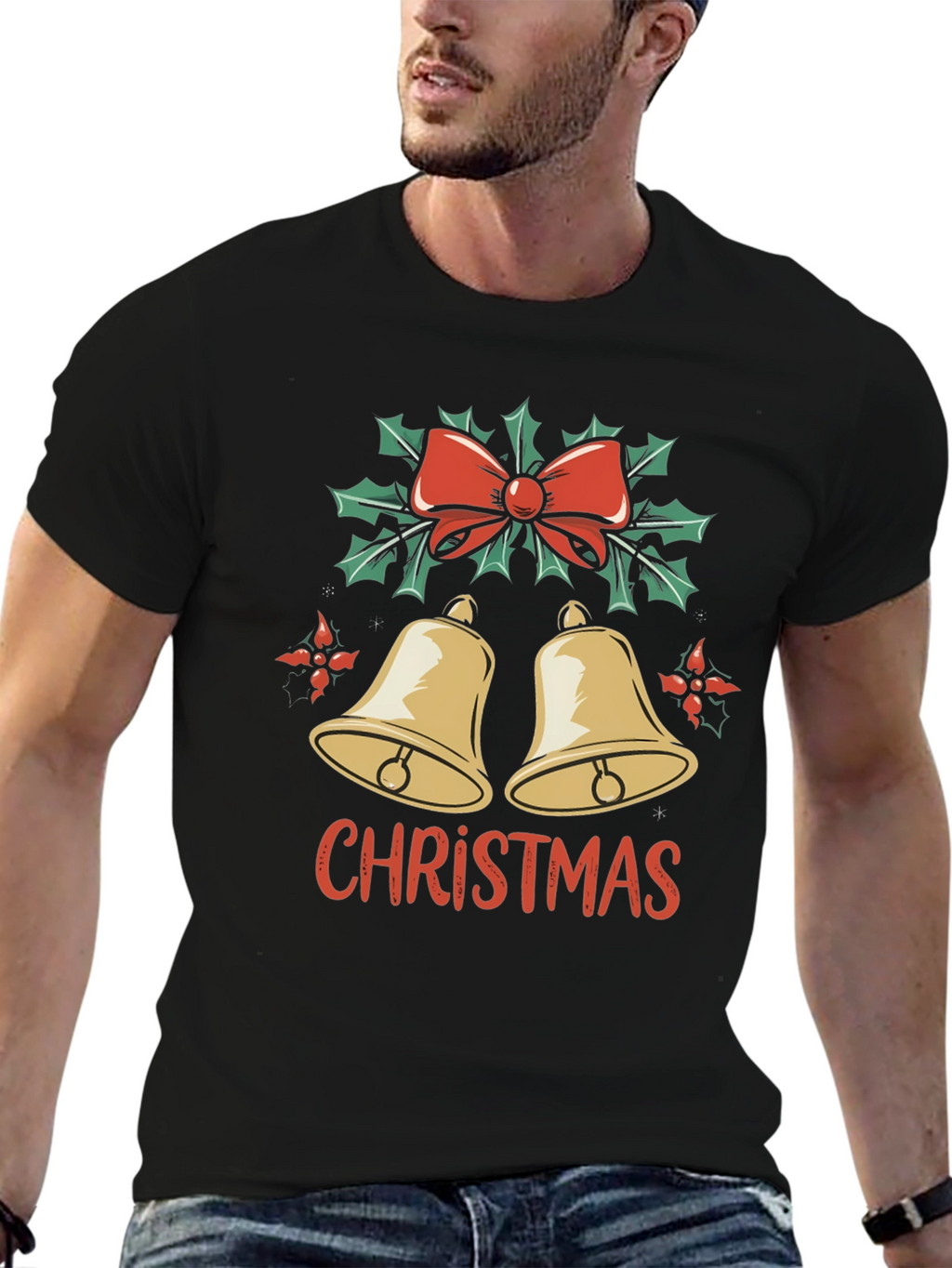 Christmas Bells Graphic Tee - Holiday Style