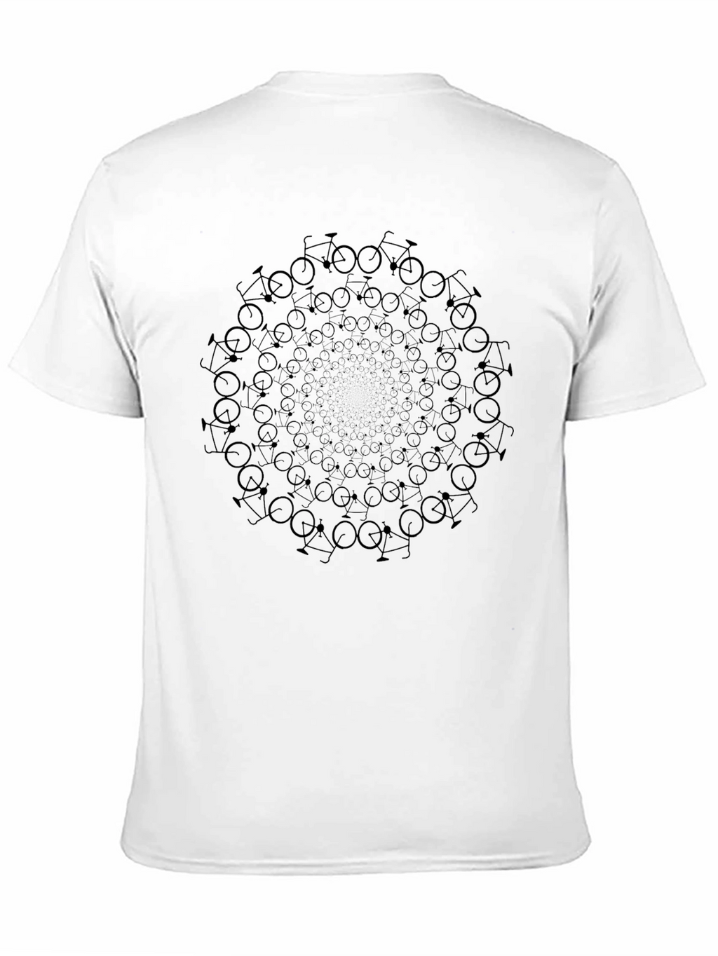 Bicycle Mandala Graphic Tee - Black