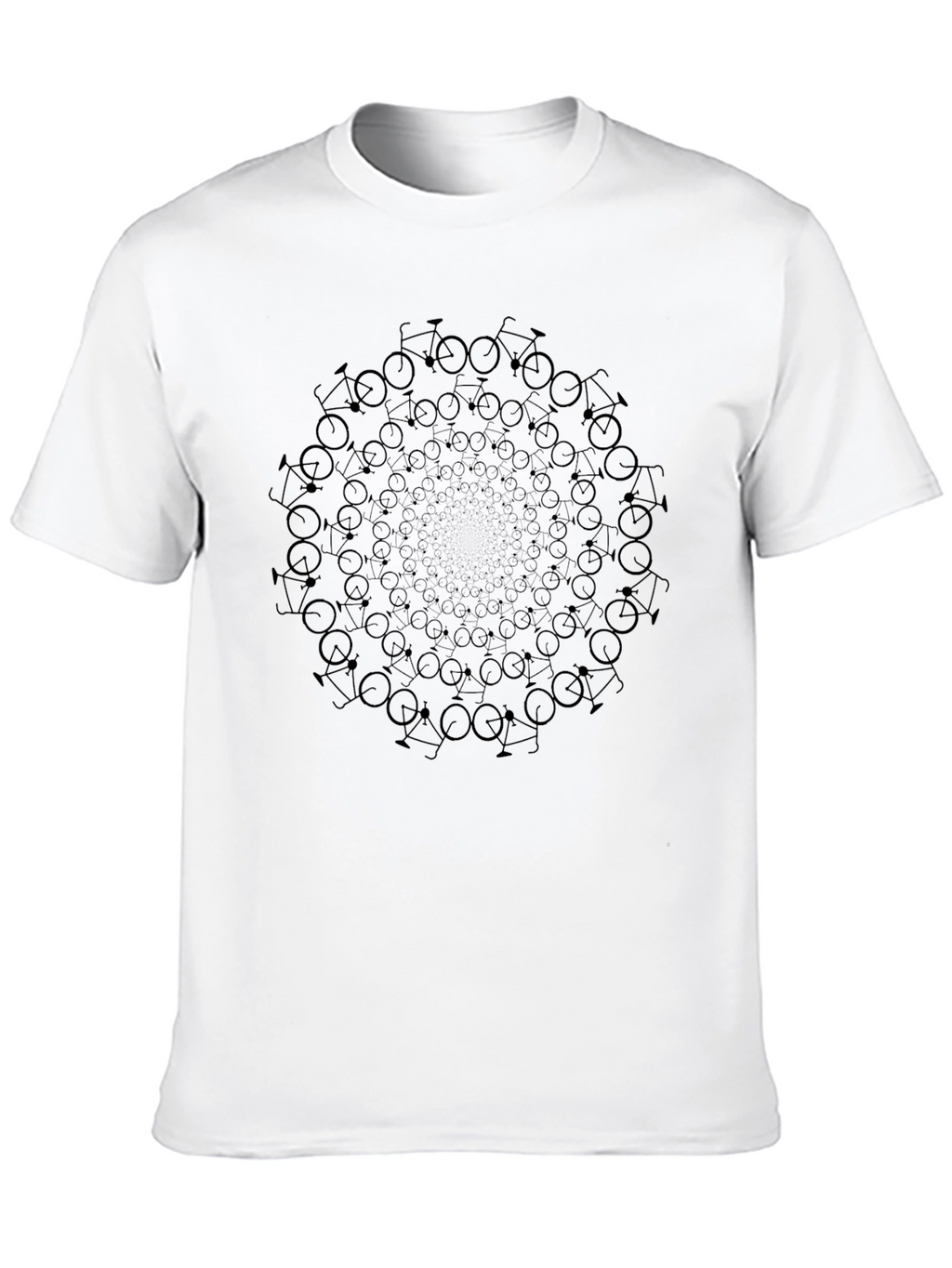Bicycle Mandala Graphic Tee - Black