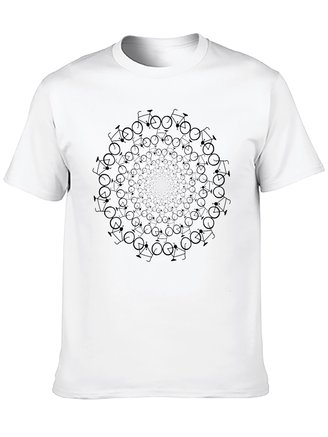 Bicycle Mandala Graphic Tee - Black