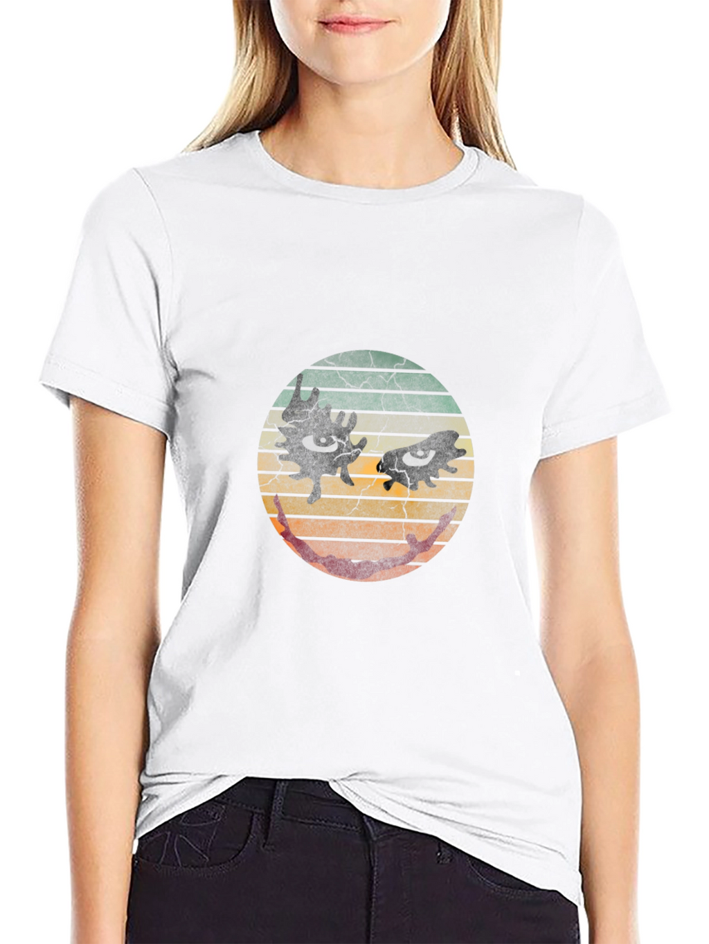 Retro Horror Face Graphic Tee