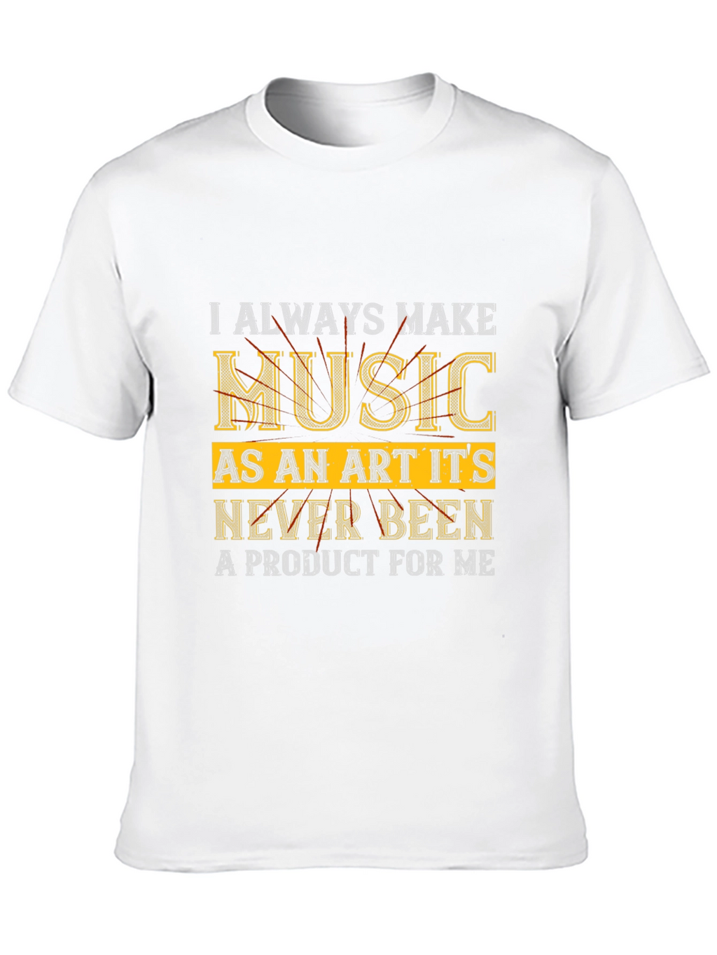 Music Art Statement Black T-Shirt