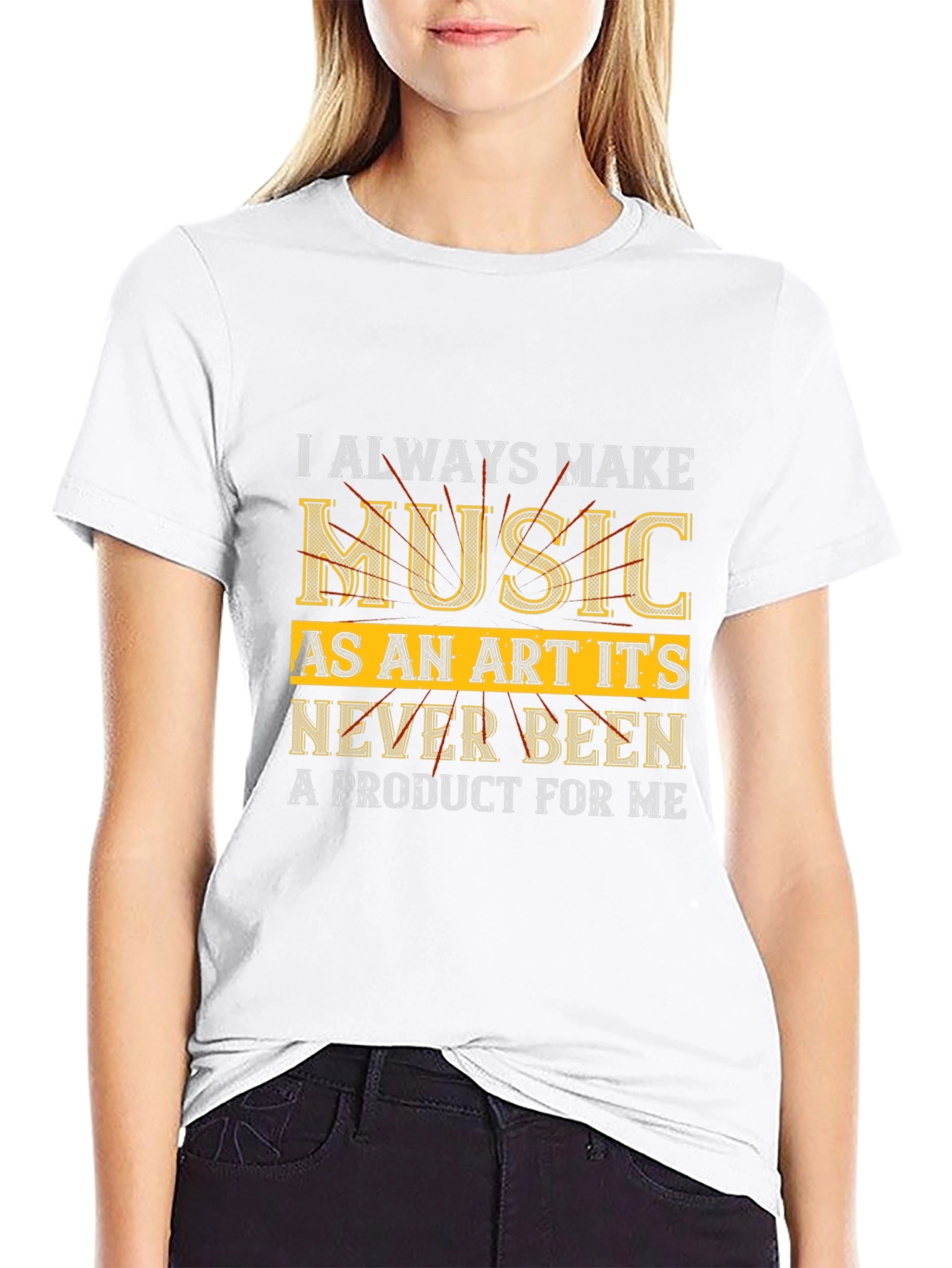Music Art Statement Black T-Shirt