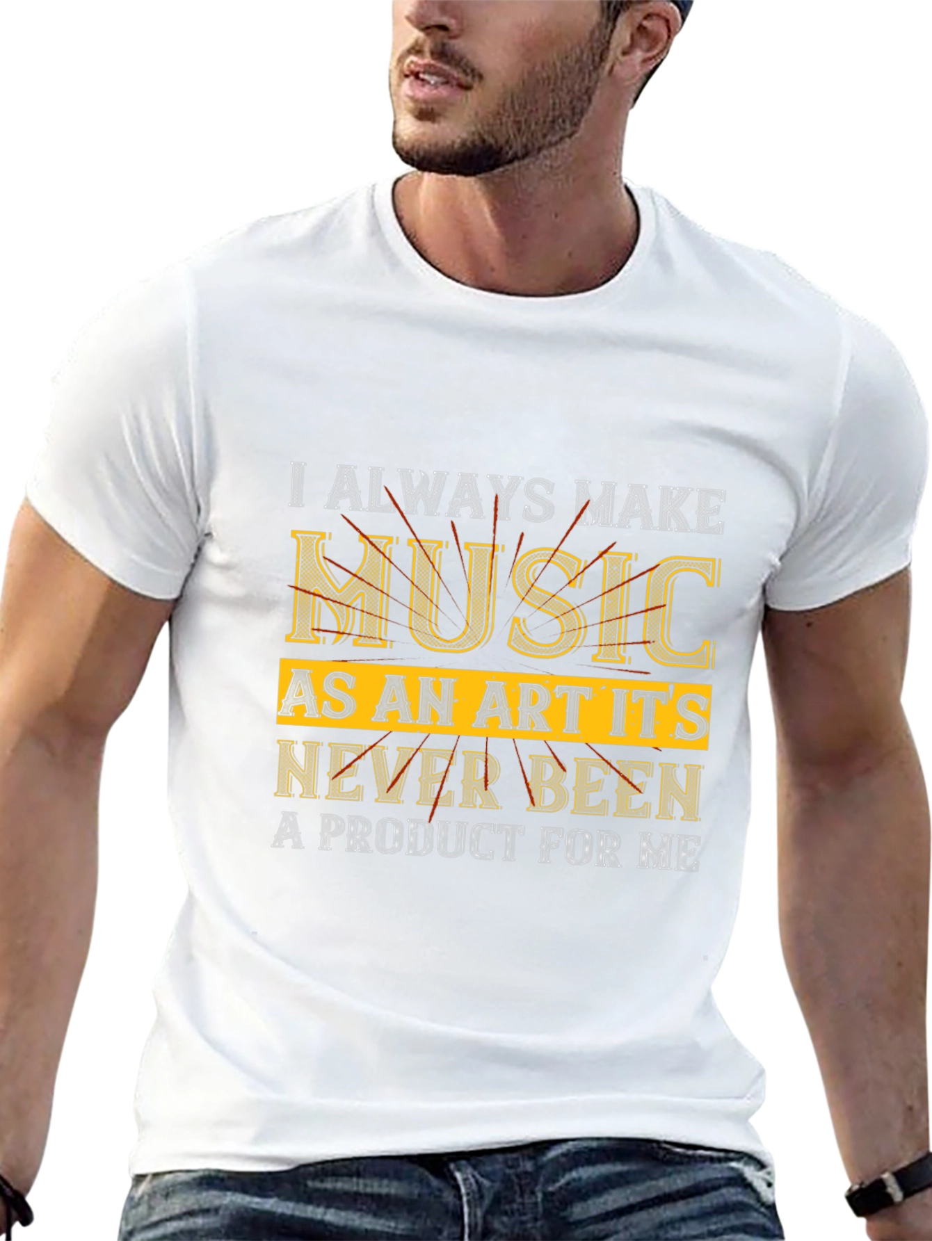 Music Art Statement Black T-Shirt