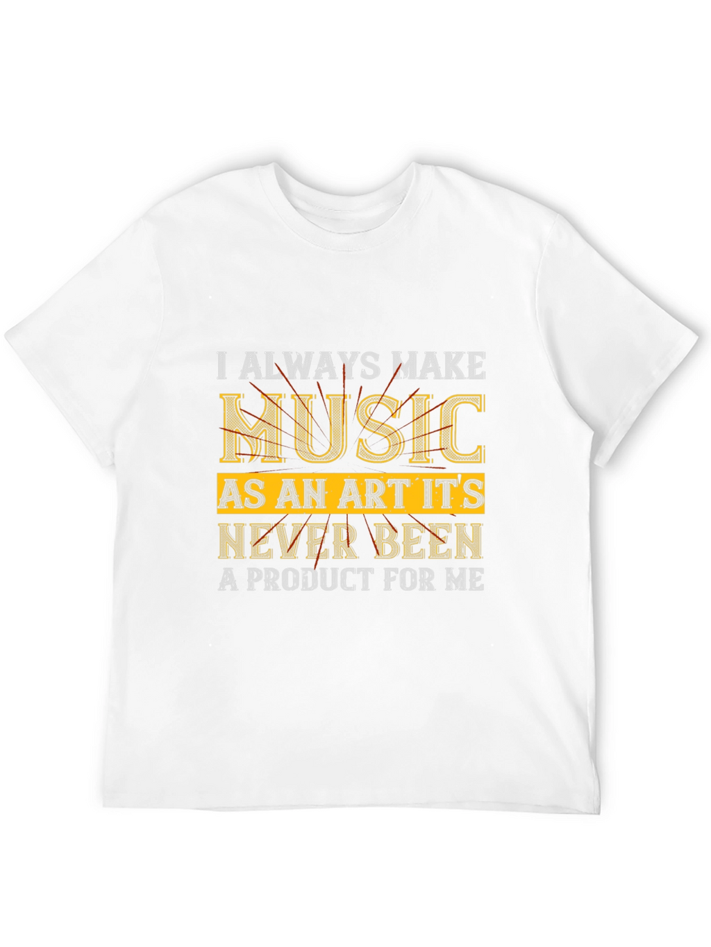 Music Art Statement Black T-Shirt