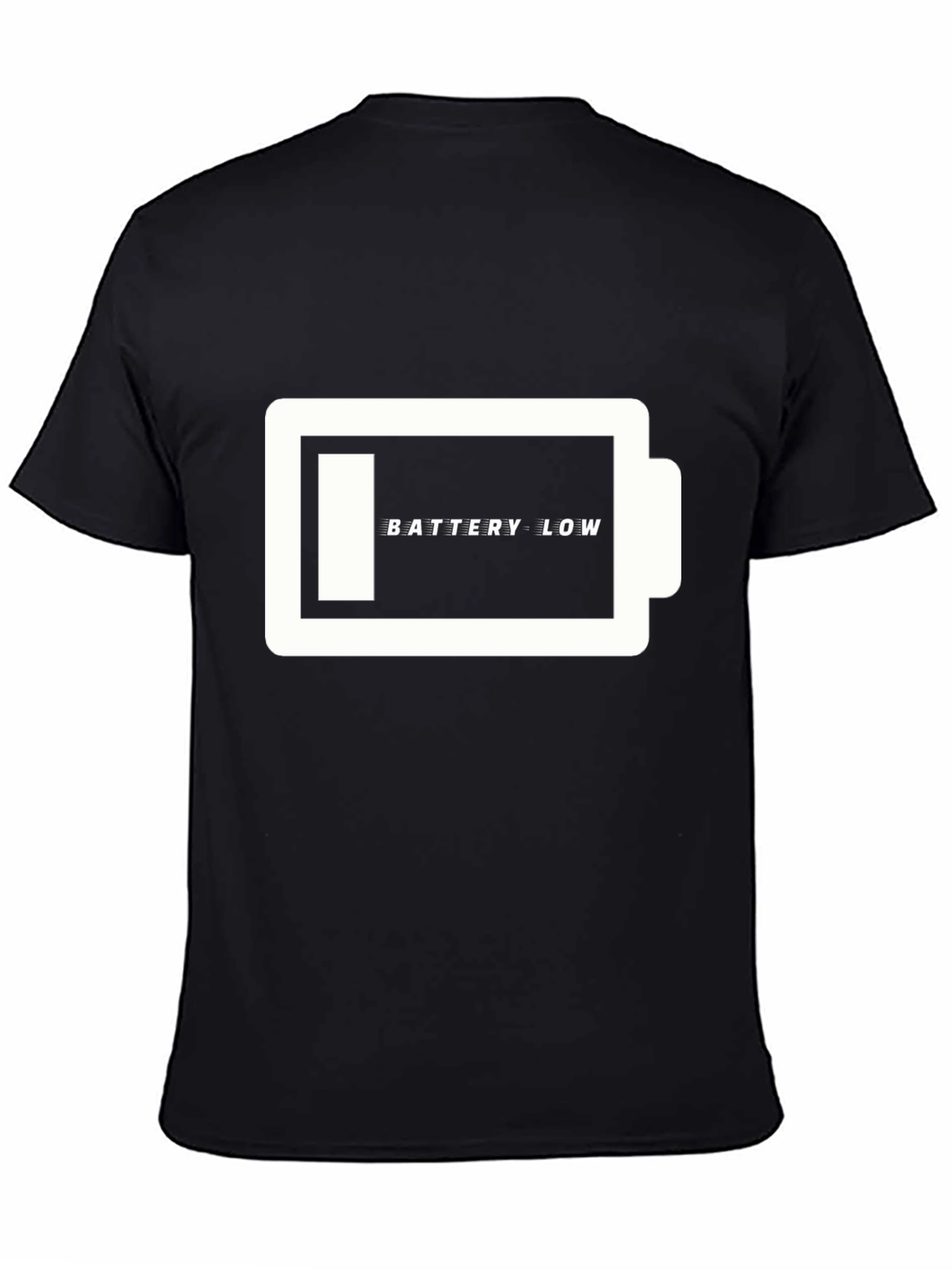 Battery Low T-Shirt - Funny Graphic Tee