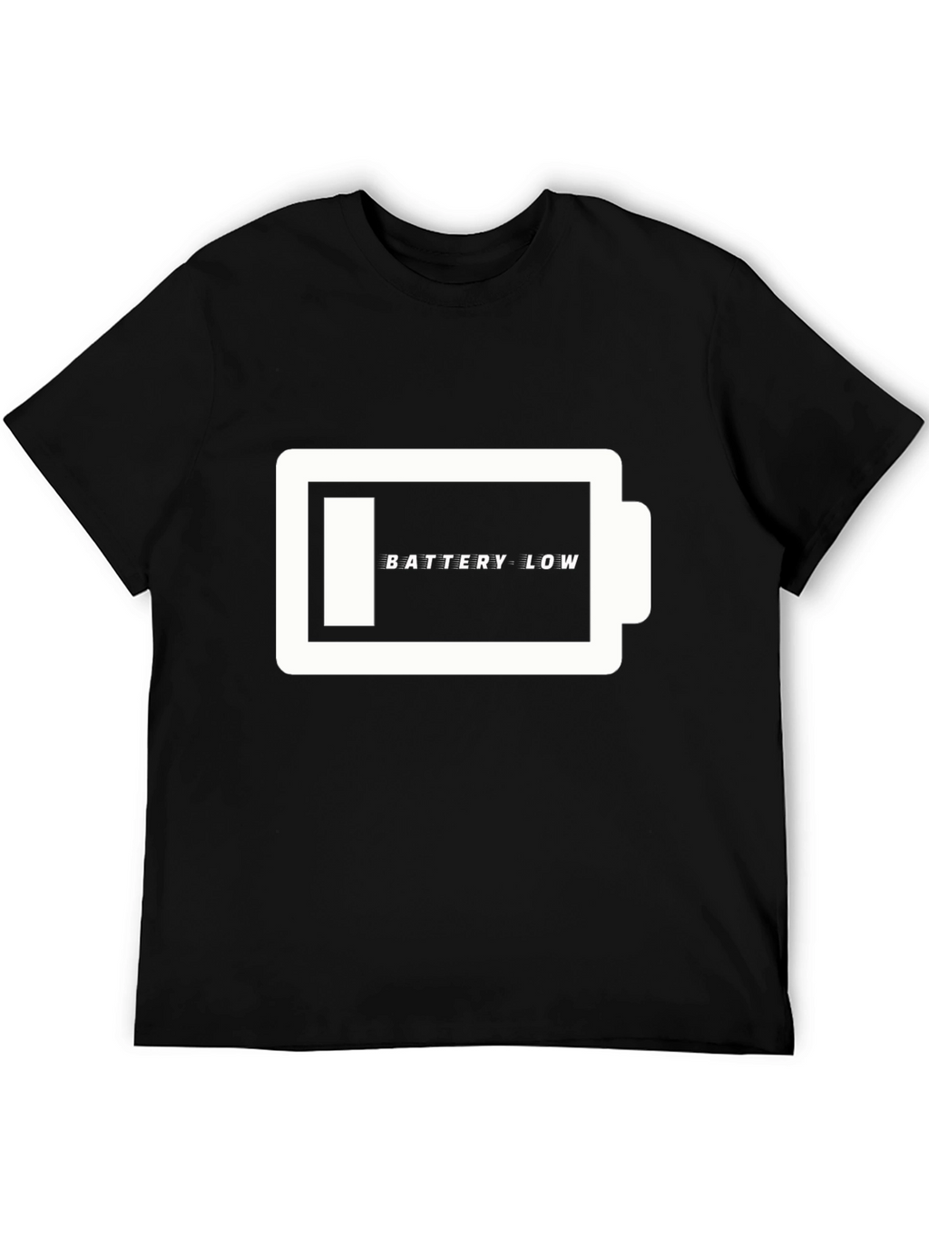 Battery Low T-Shirt - Funny Graphic Tee