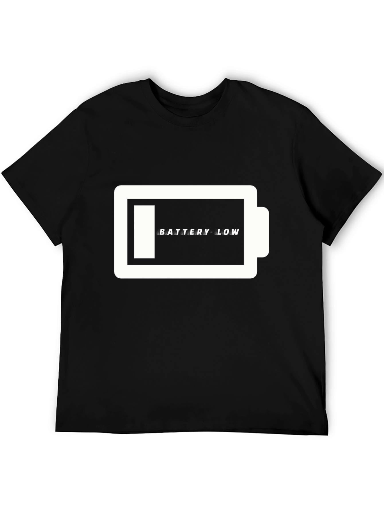 Battery Low T-Shirt - Funny Graphic Tee