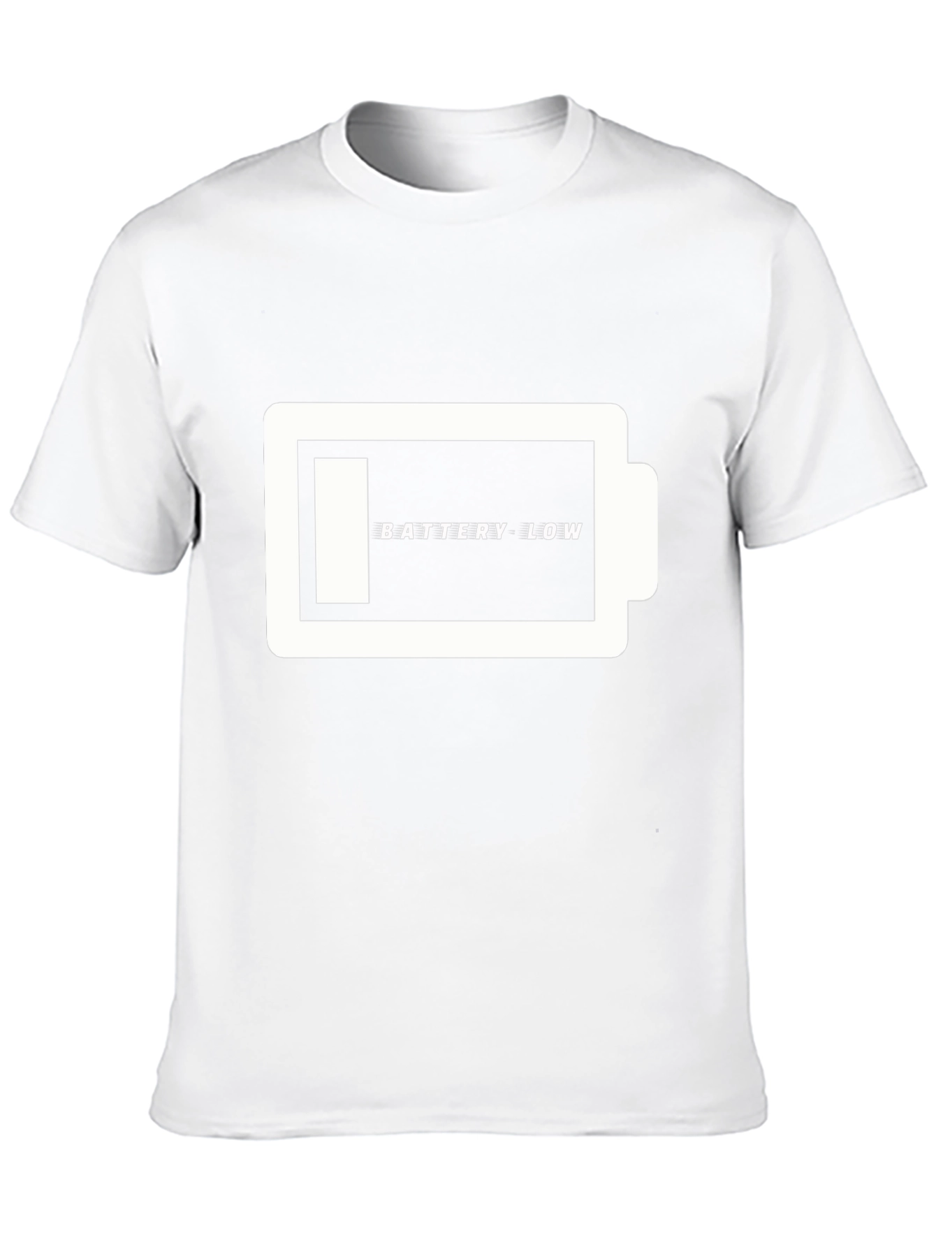 Battery Low T-Shirt - Funny Graphic Tee