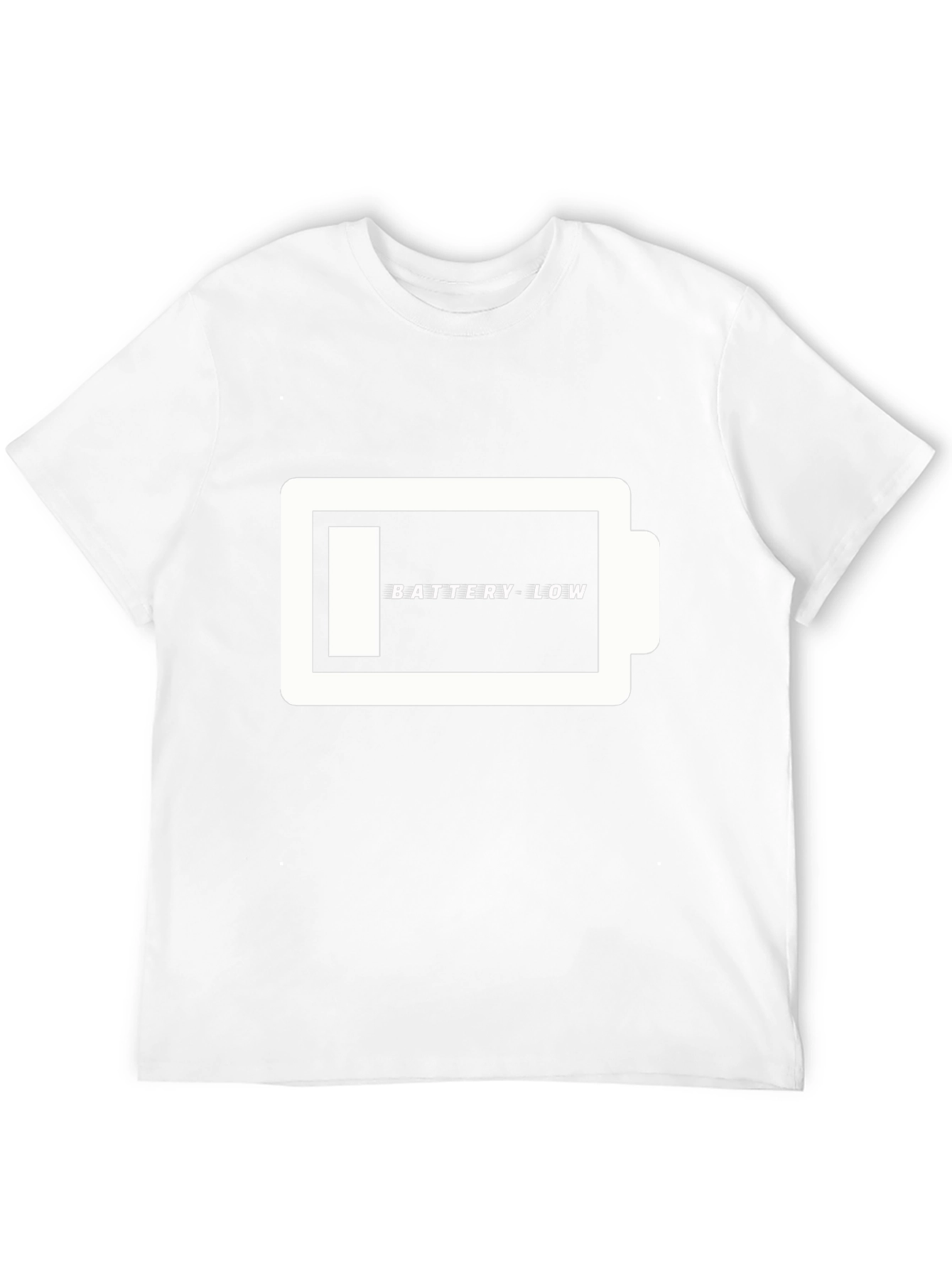Battery Low T-Shirt - Funny Graphic Tee