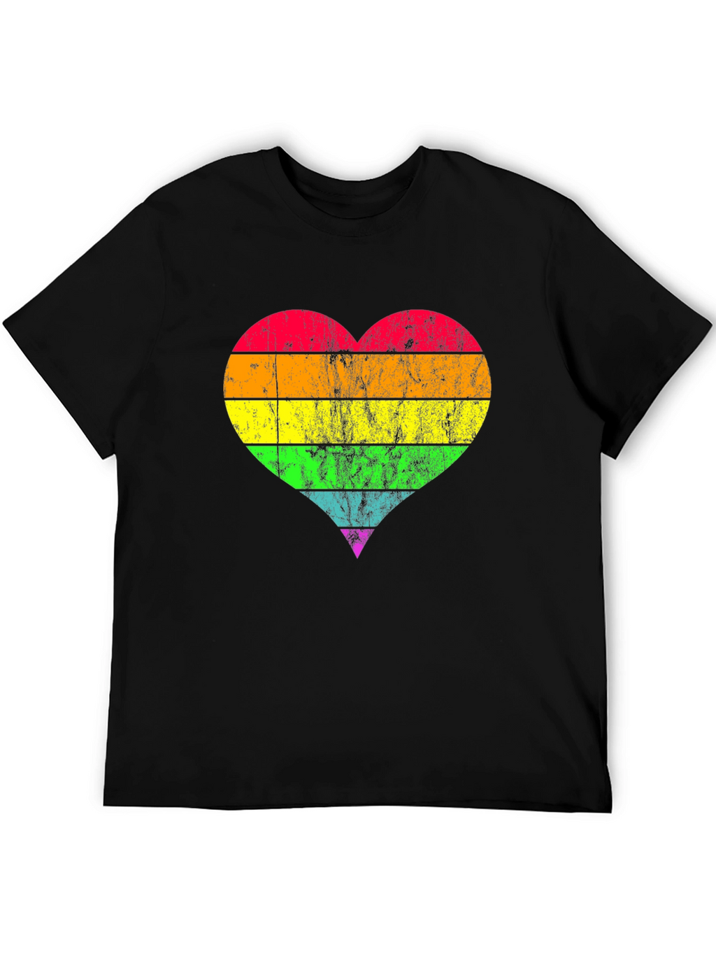 Rainbow Heart Pride T-Shirt - Soft Cotton Blend