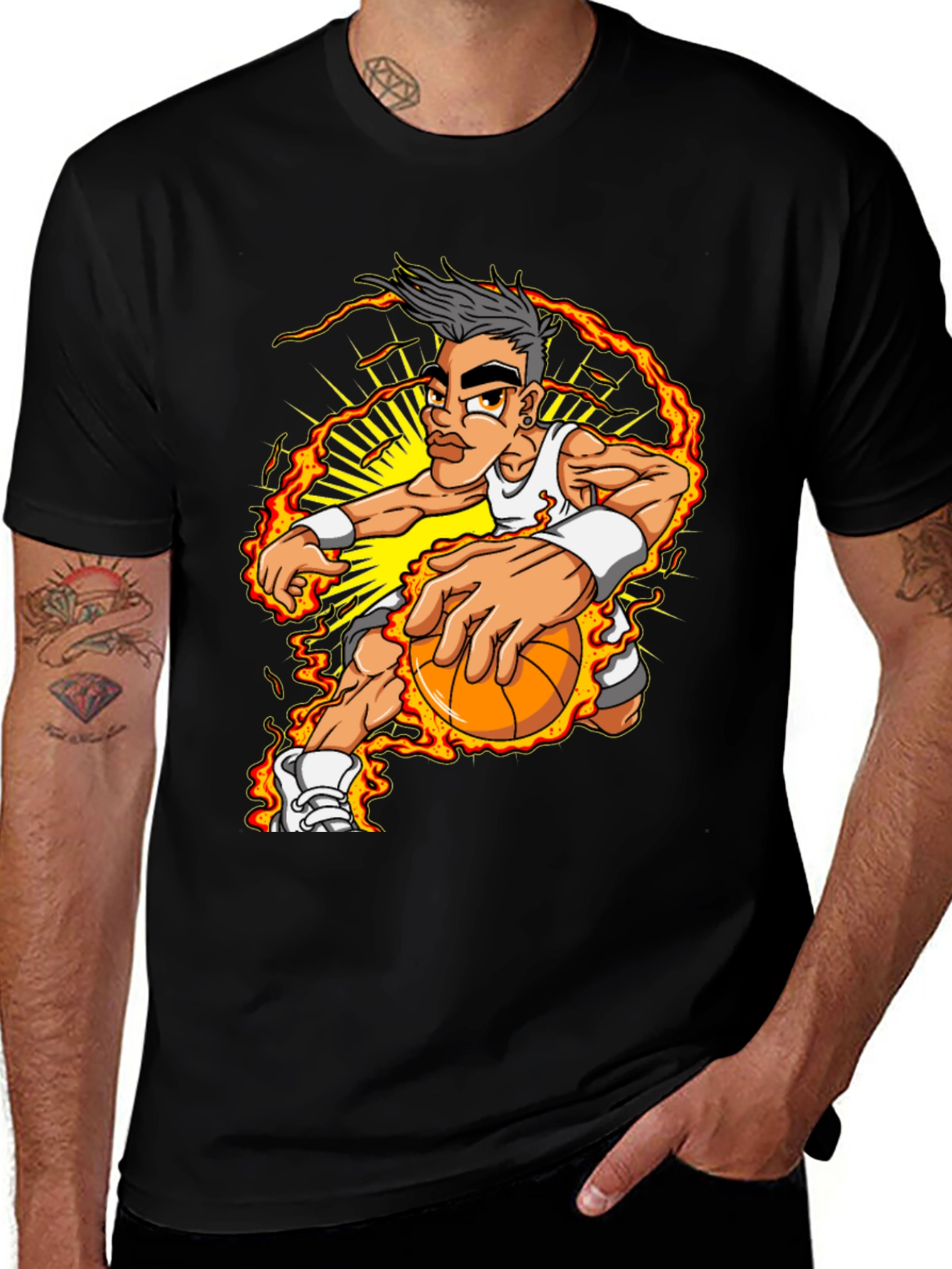 Basketball Player Graphic T-Shirt