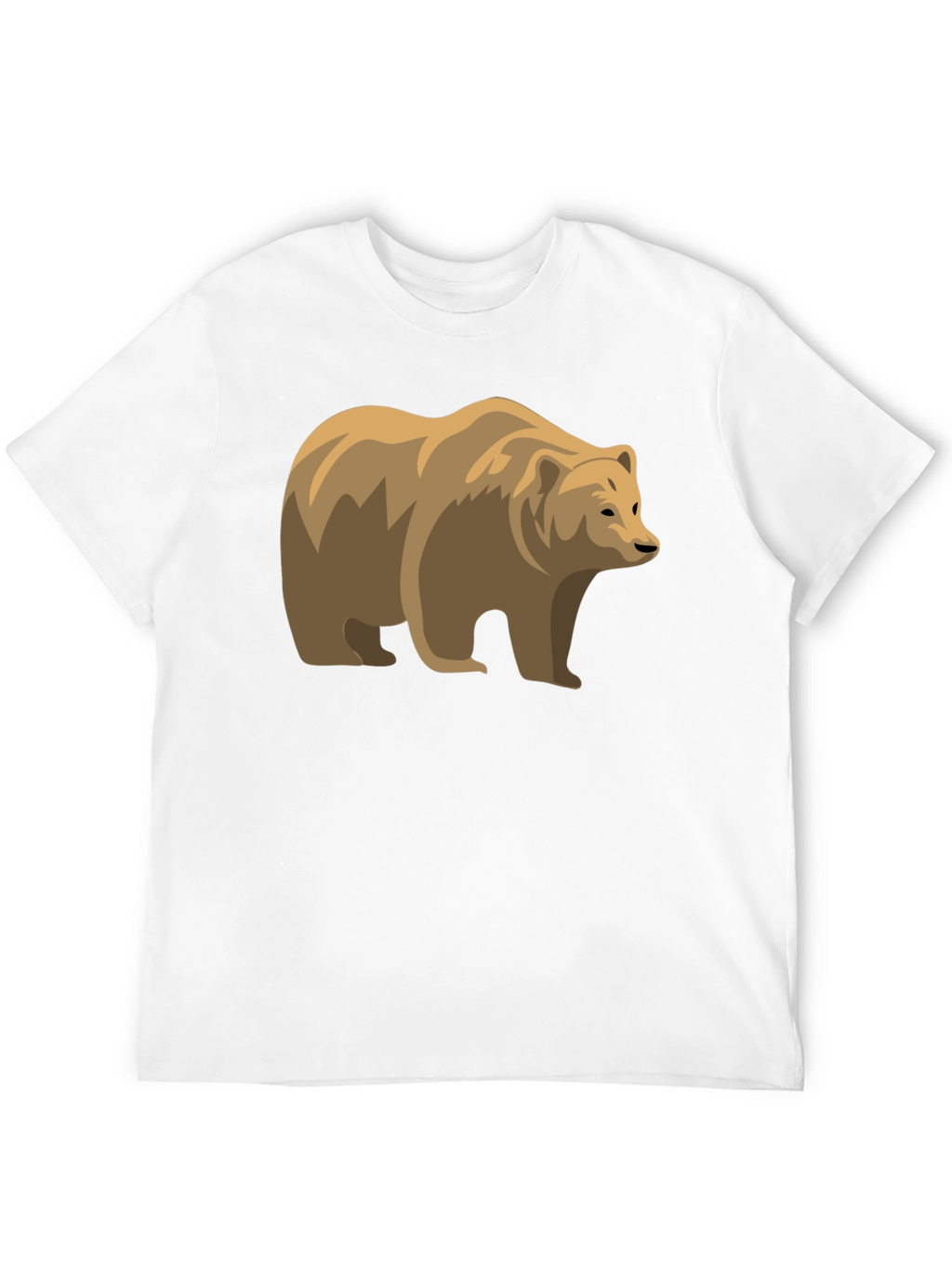 Bear Graphic Black Tee - Stylish Wildlife Shirt