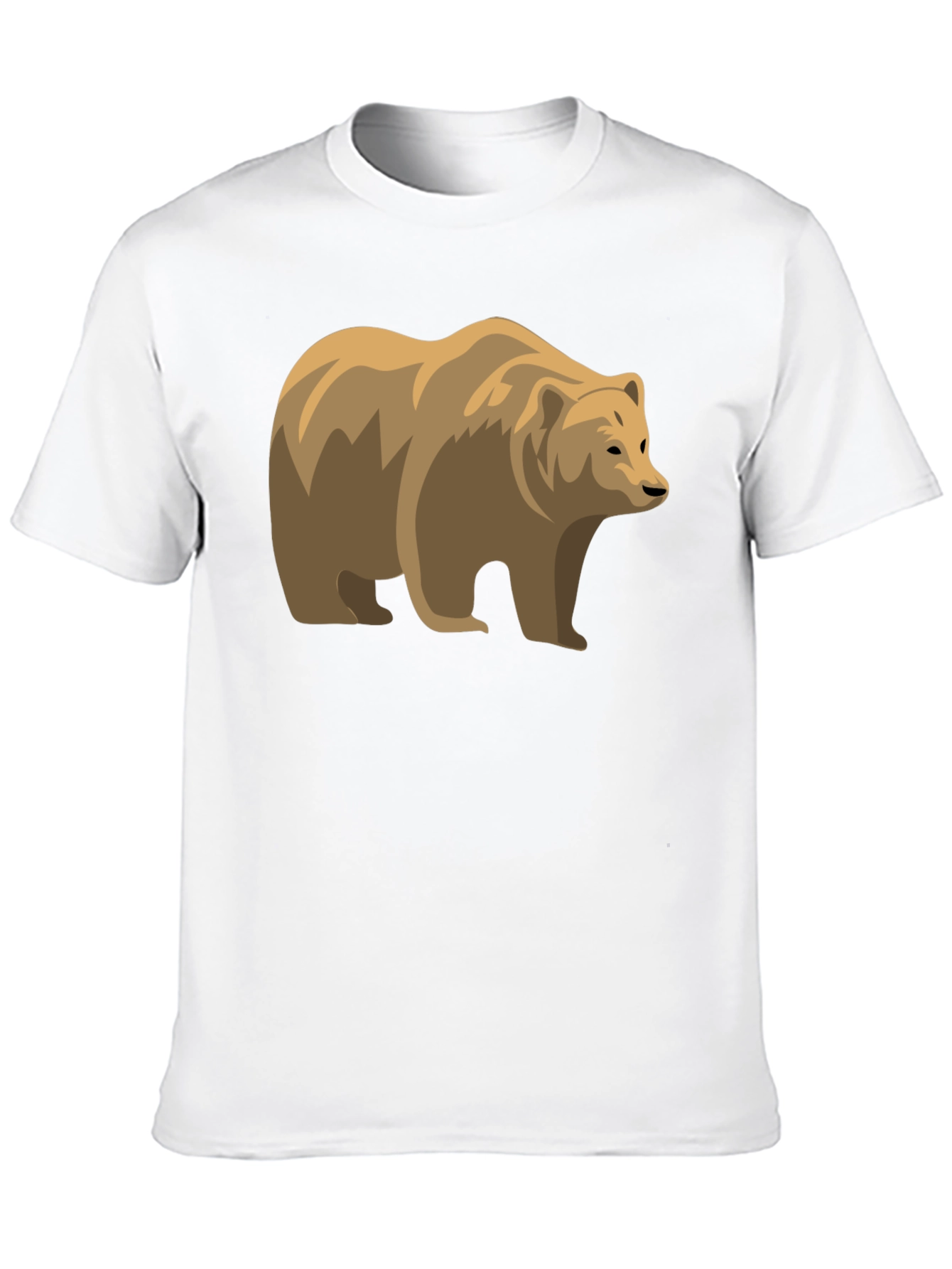 Bear Graphic Black Tee - Stylish Wildlife Shirt