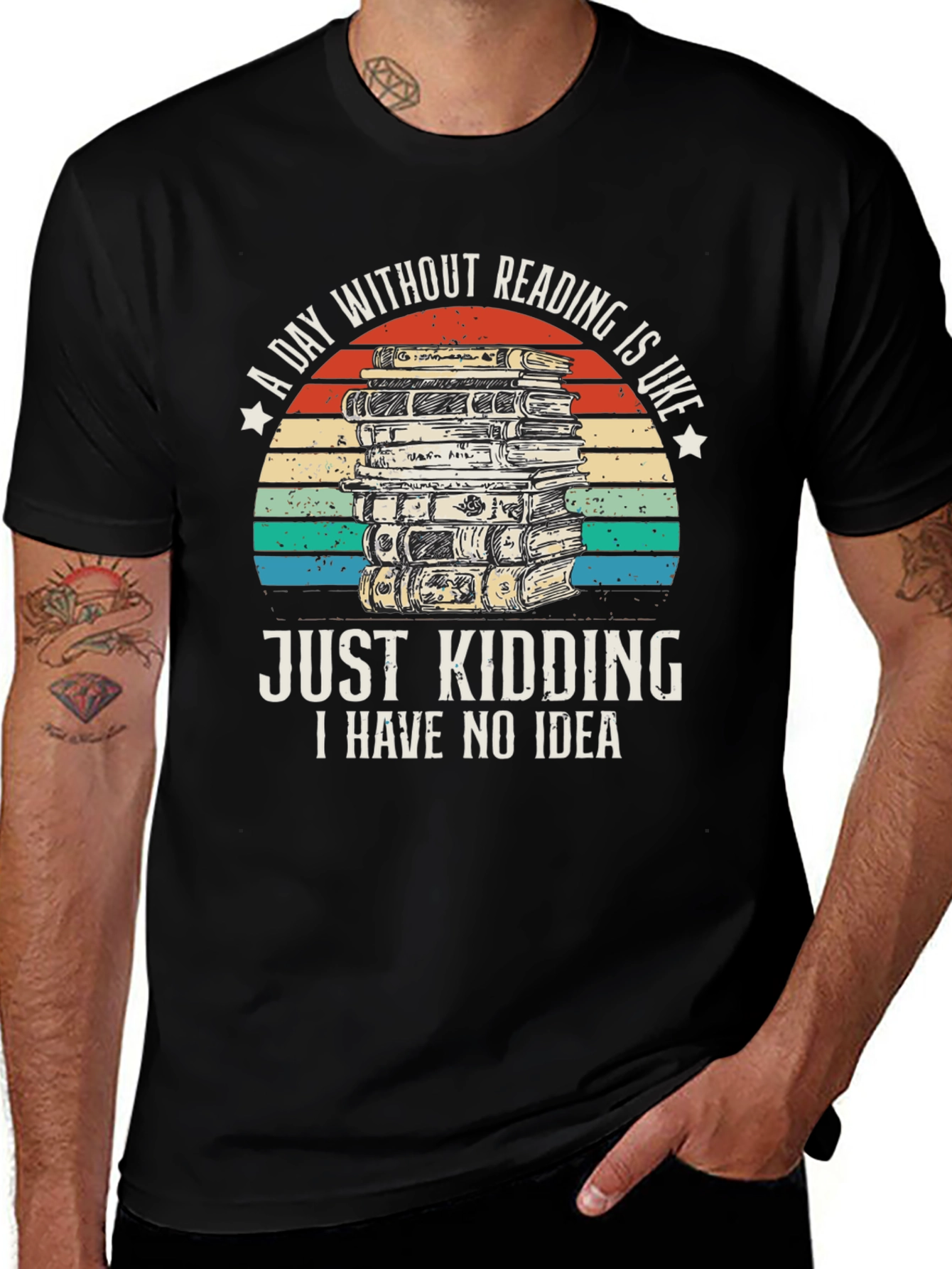 Funny Reading T-Shirt - A Day Without Reading