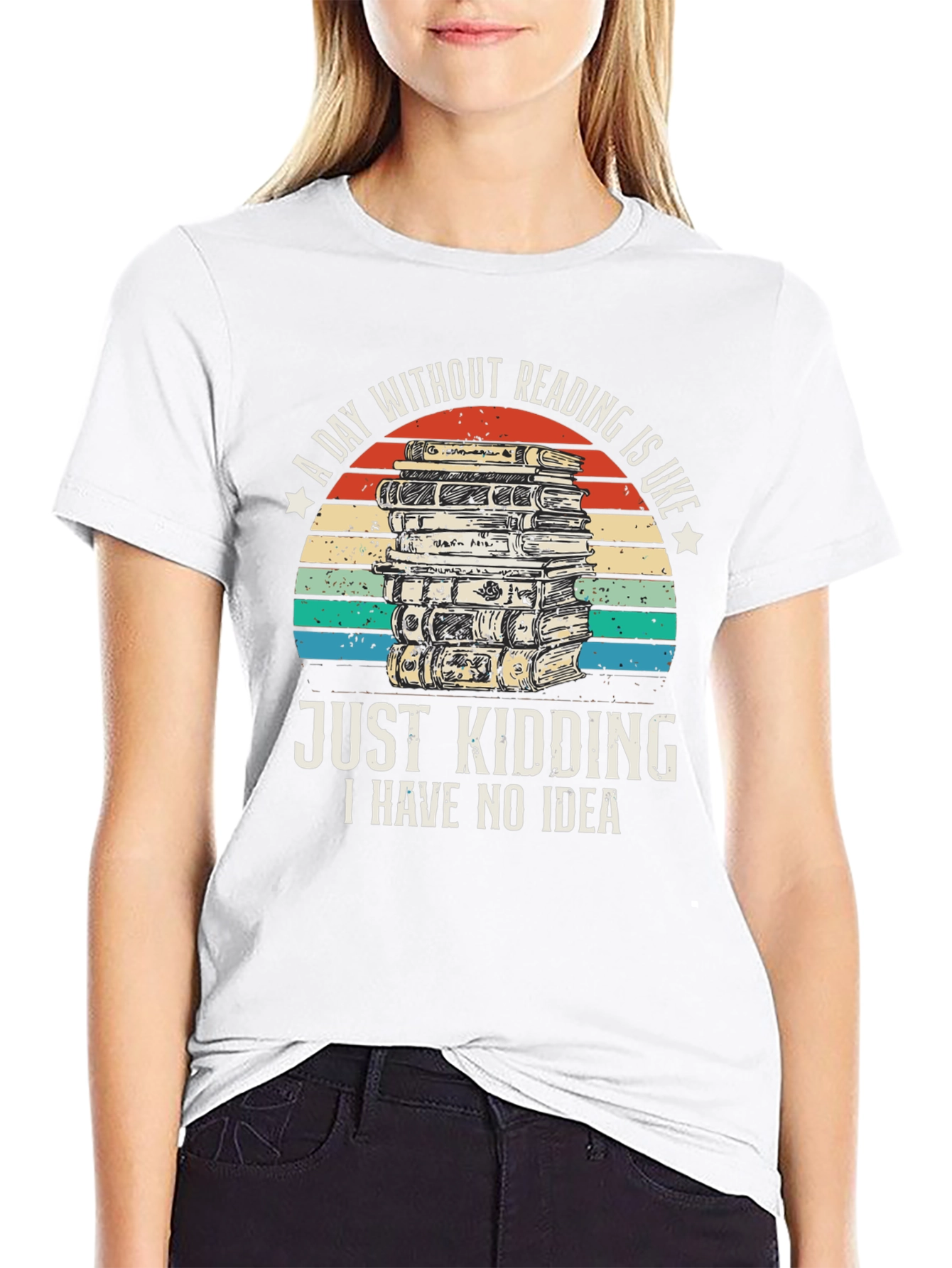 Funny Reading T-Shirt - A Day Without Reading