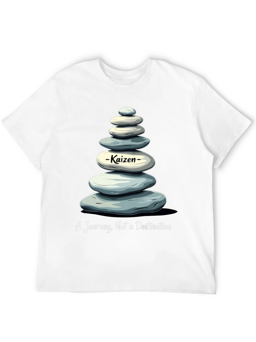 Kaizen Stone Stack T-Shirt - Journey Not Destination