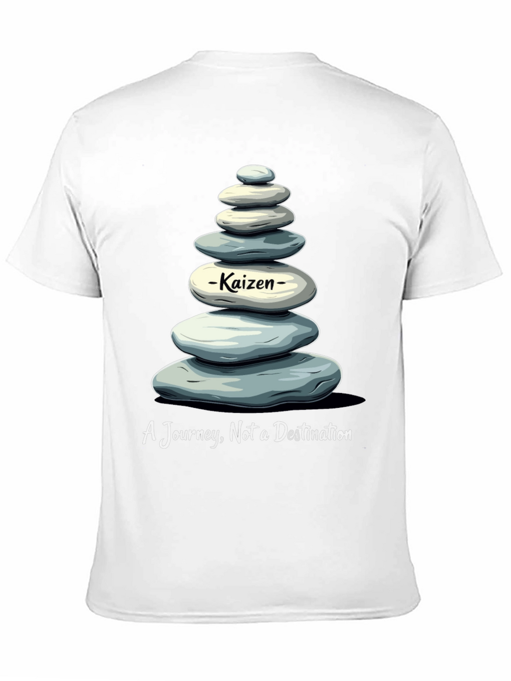 Kaizen Stone Stack T-Shirt - Journey Not Destination