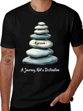Kaizen Stone Stack T-Shirt - Journey Not Destination