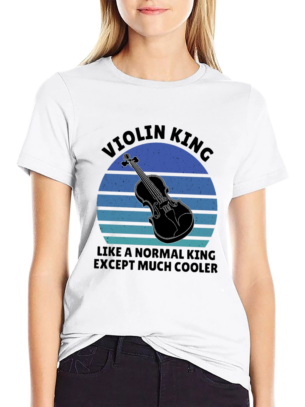 Violin King T-Shirt - Musician Novelty Tee
