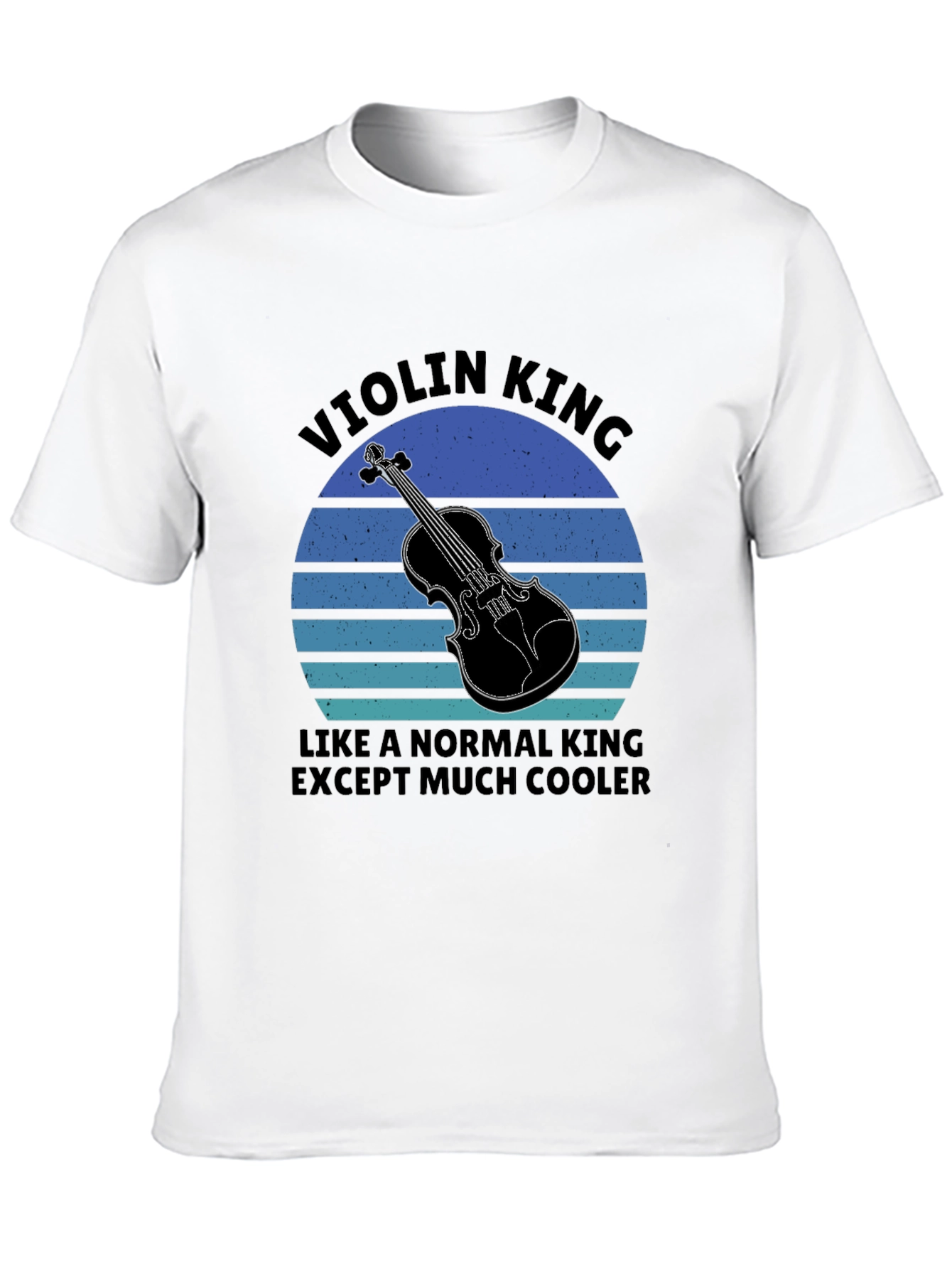 Violin King T-Shirt - Musician Novelty Tee